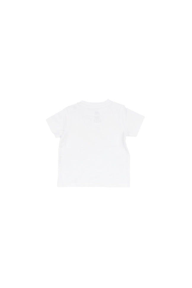 NEW BALANCE Unisex Junior T-shirt LAKG0246I BWE Nb stacked logo jersey tee Bright white