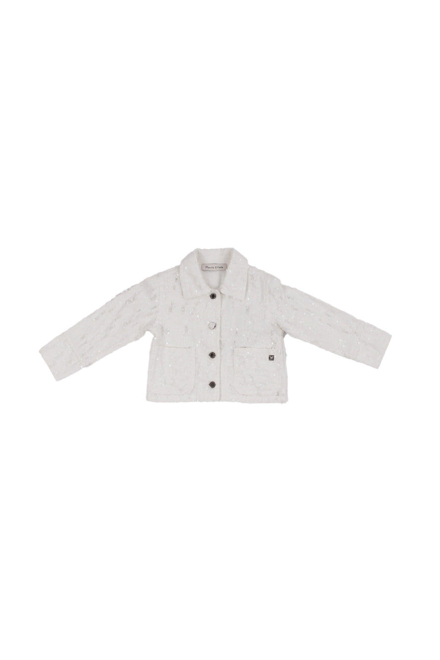MANILA GRACE Bambina Giacca MB3503JS26 MA428 Giacca Latte