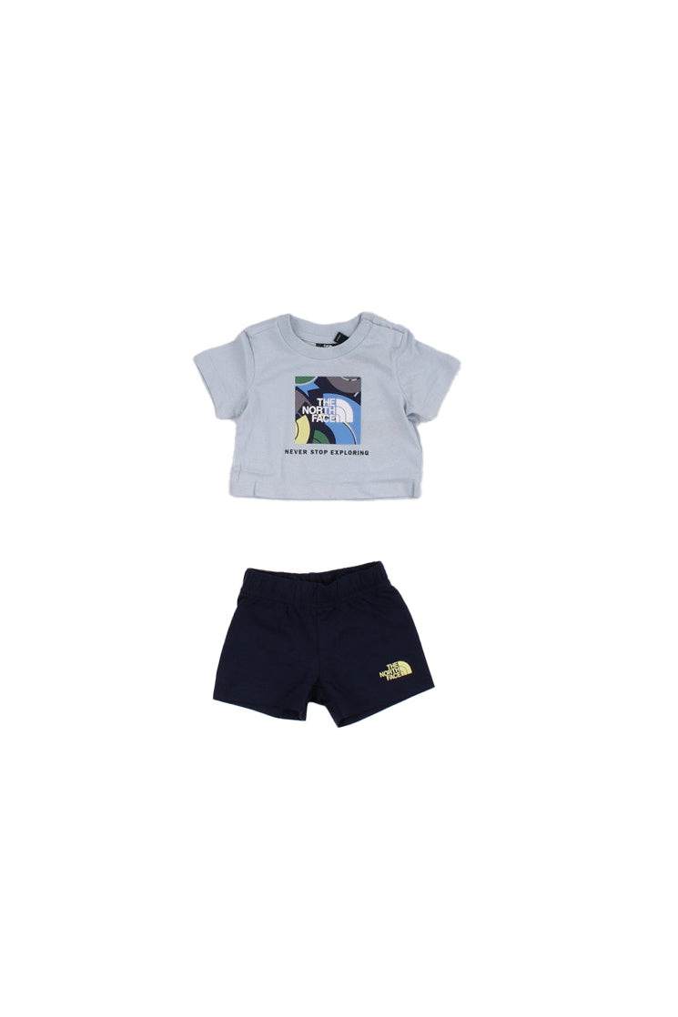 THE NORTH FACE Bambino Completo NF0A8G1D MC81 Baby box nse play reg short se Blu celeste