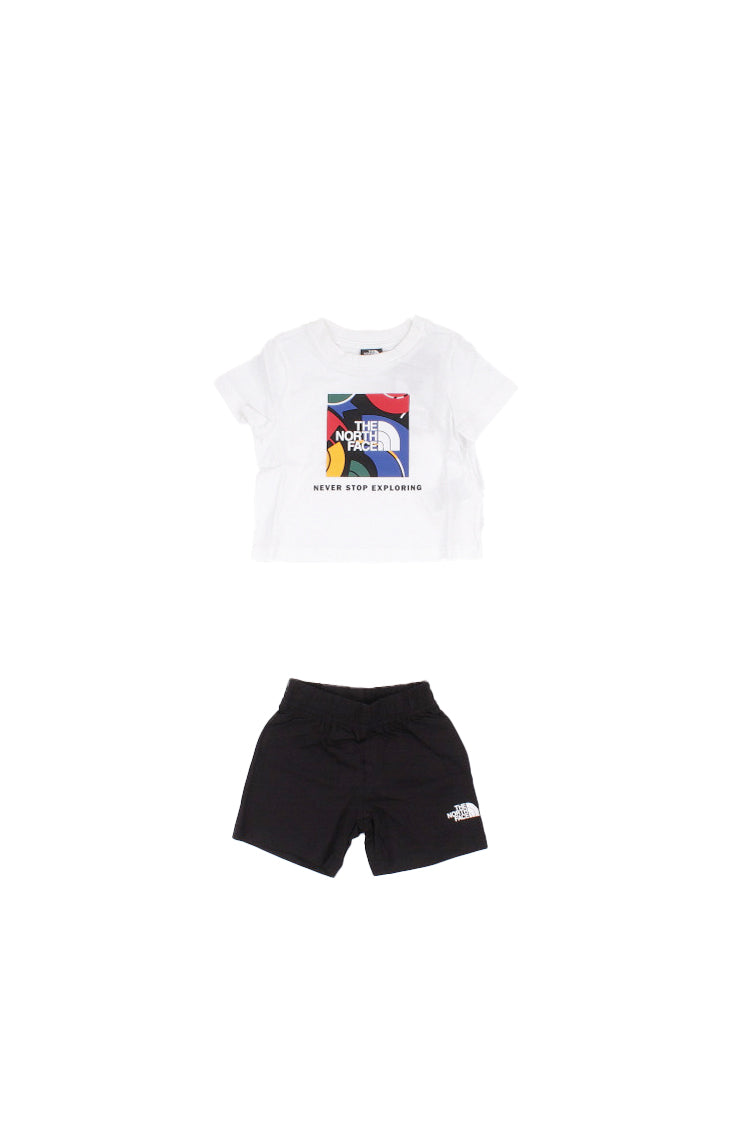 THE NORTH FACE Bambino Completo NF0A8G1H LA91 Kid box nse play reg short set Bianco nero