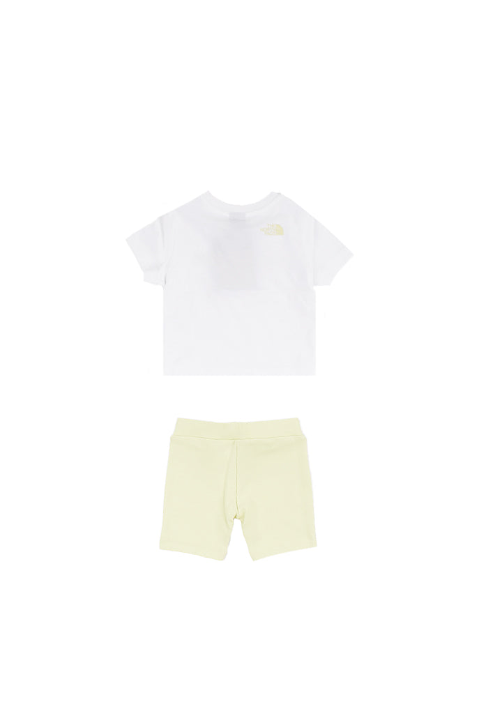 THE NORTH FACE Bambino Completo NF0A8G1K N8B1 Kid bubble logo reg legging se Bianco giallo