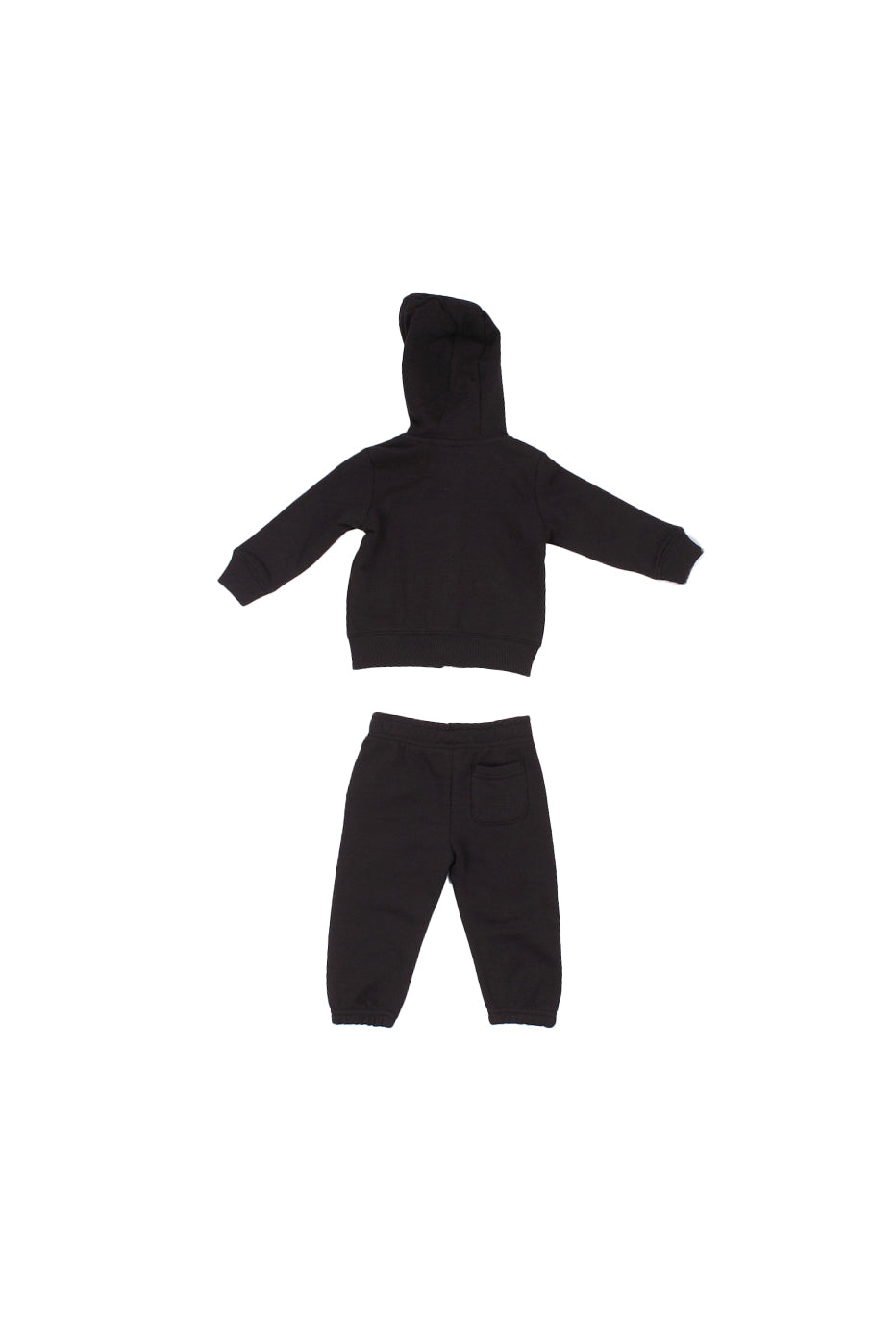 NEW BALANCE Unisex Junior Tuta YS61T3CJ BK Linear logo ft zip thru hoodie Caviar
