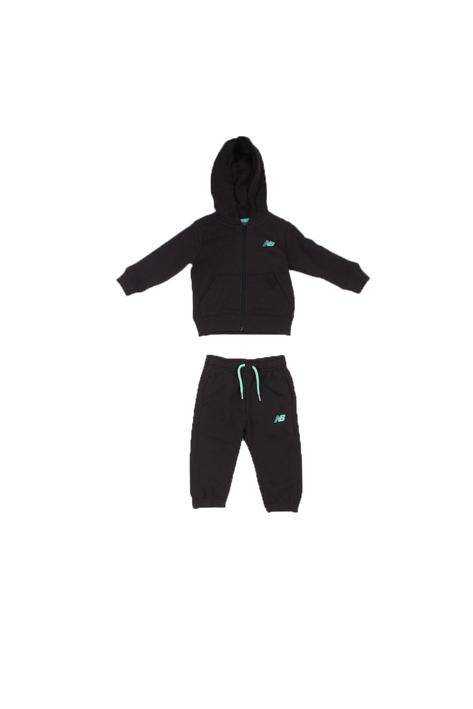NEW BALANCE Unisex Junior Tuta IS61R9HXI BK Zip thru ft hoodie & jogger se Caviar
