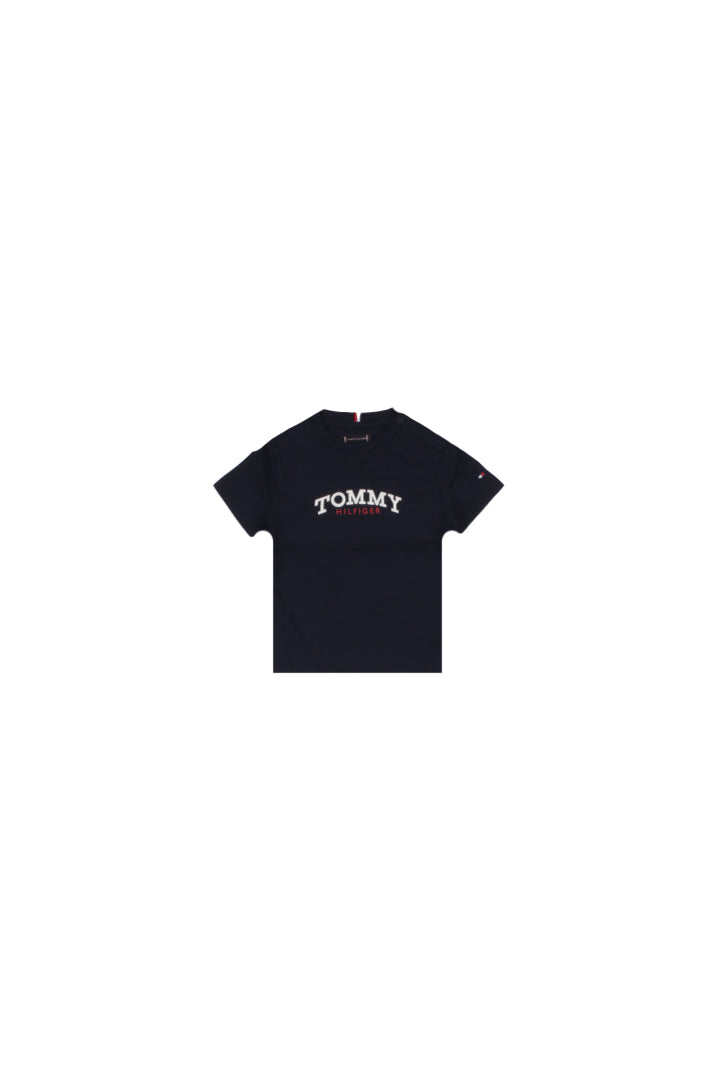 TOMMY HILFIGER Bambino T-shirt KB0KB10263 C1G# Monogram graphic t-shirt Navy