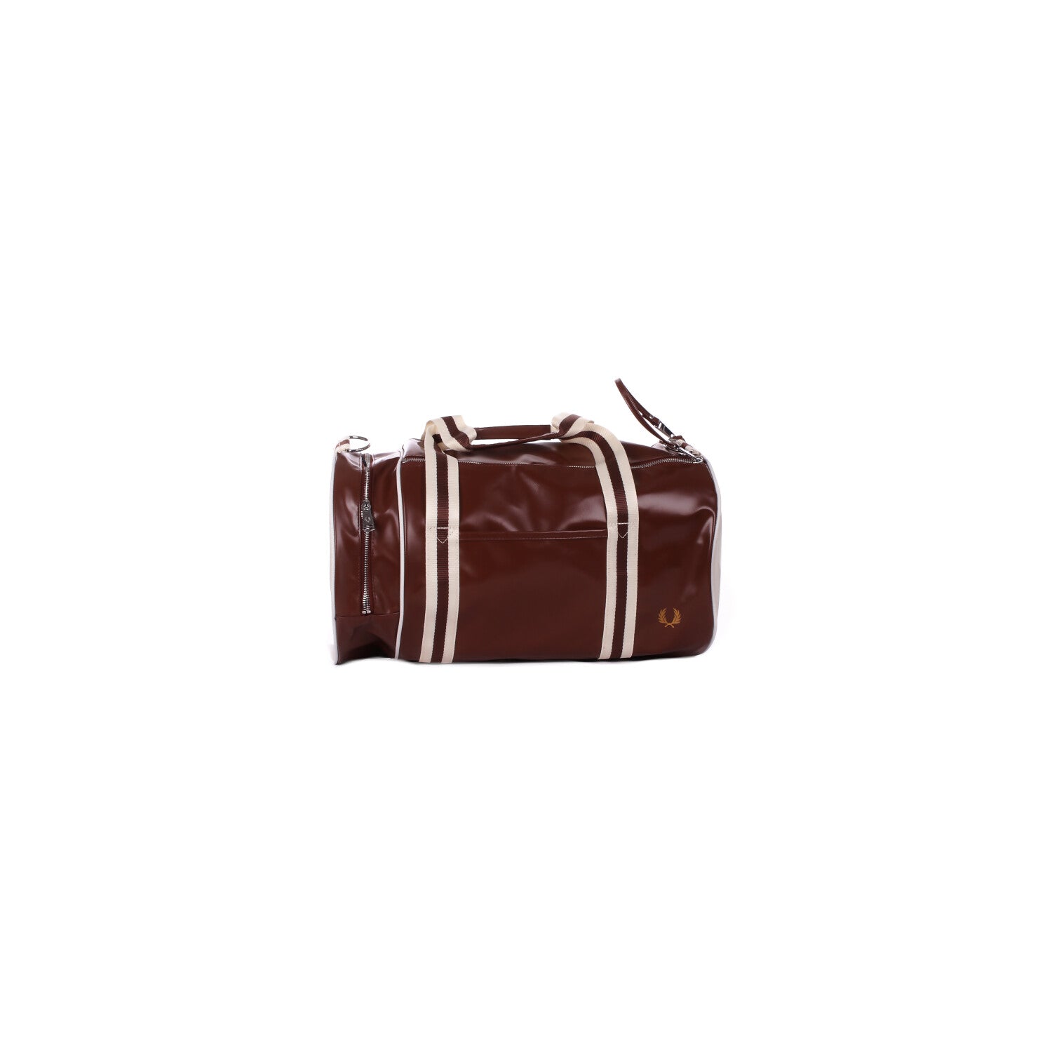 FRED PERRY Uomo Borsone L7255 J89 Fp classic barrel bag Marrone beige