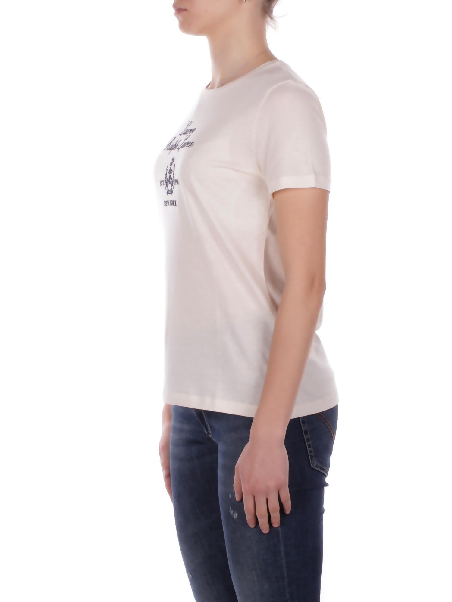 RALPH LAUREN Donna T-shirt 200P03725 002 Katlin short sleeve t -shirt Crema