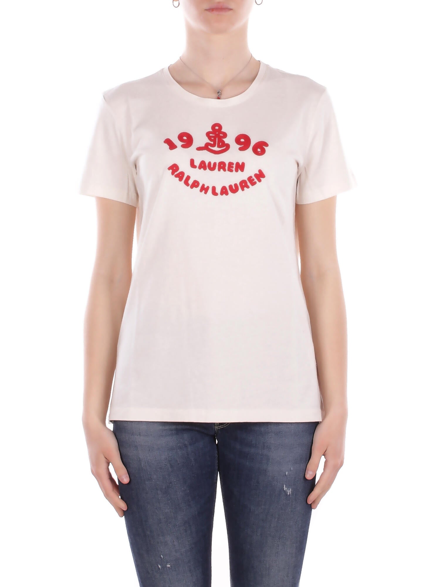 RALPH LAUREN Donna T-shirt 200B21053 002 Knit t-shirt Crema