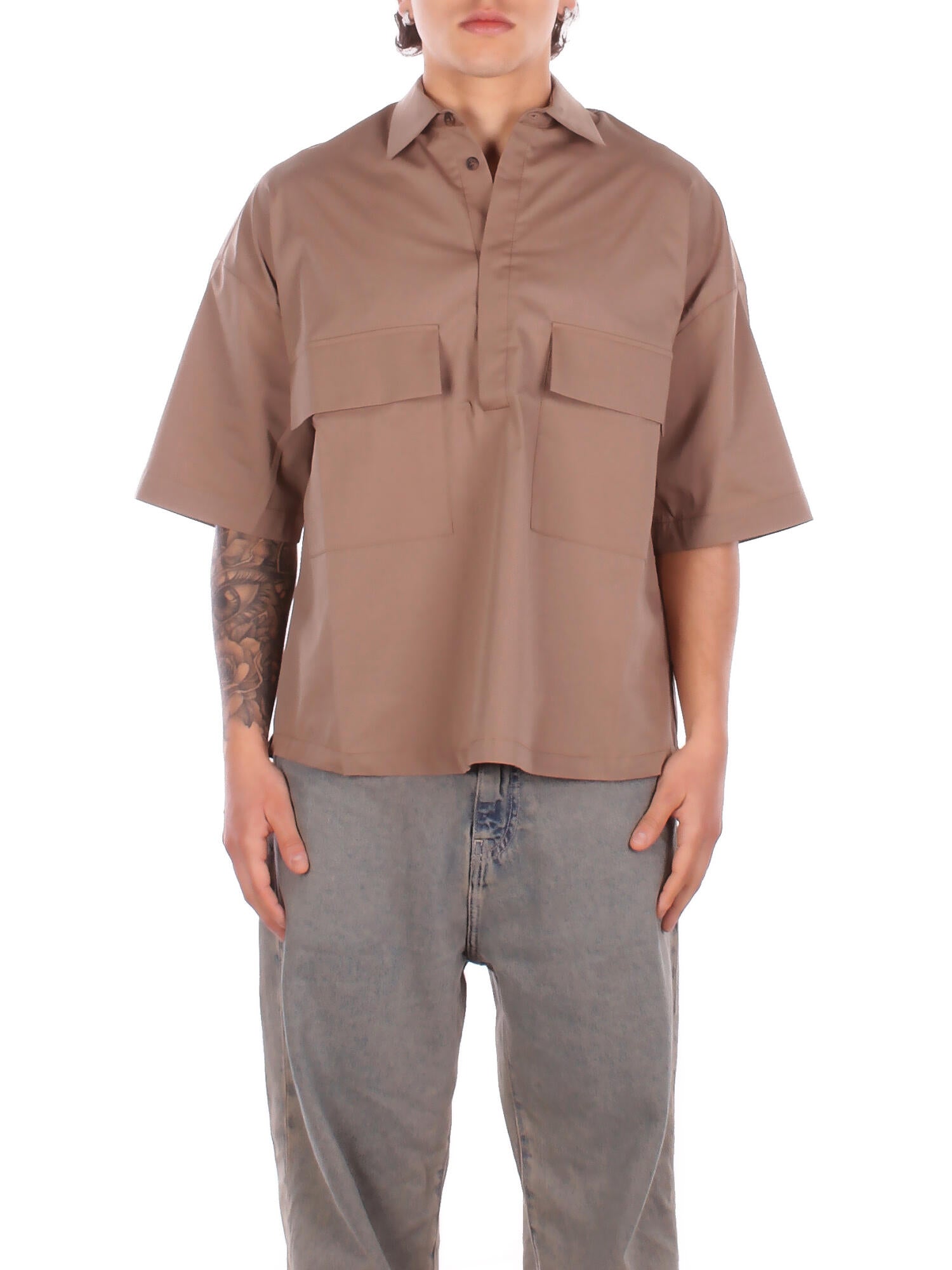 ALPHA STUDIO Uomo Polo AU5412B 1014 Polo m\m boxy Safari