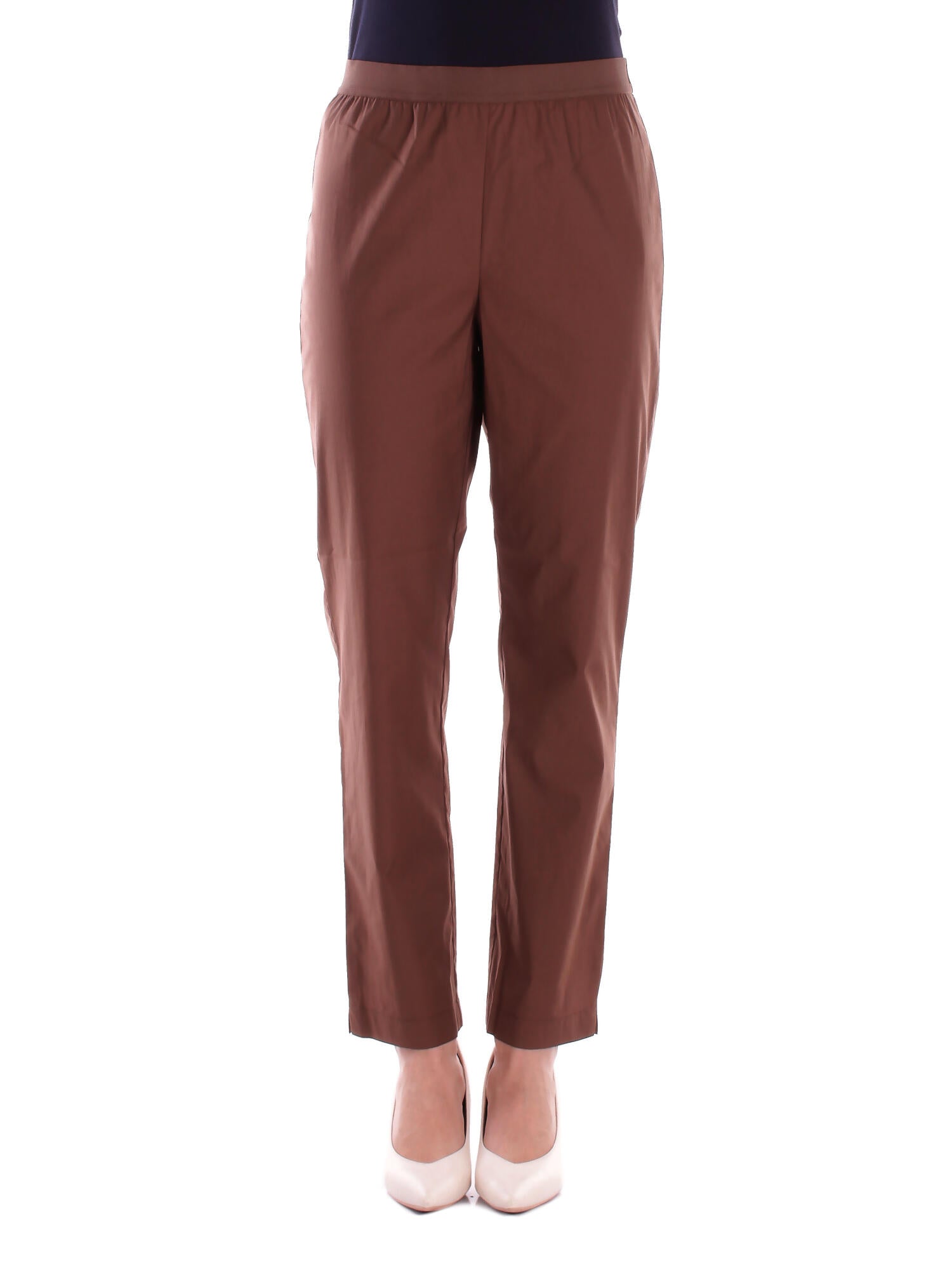 ALPHA STUDIO Donna Pantalone AD6480Q 2009 Pantalone a sigaretta Cioccolato