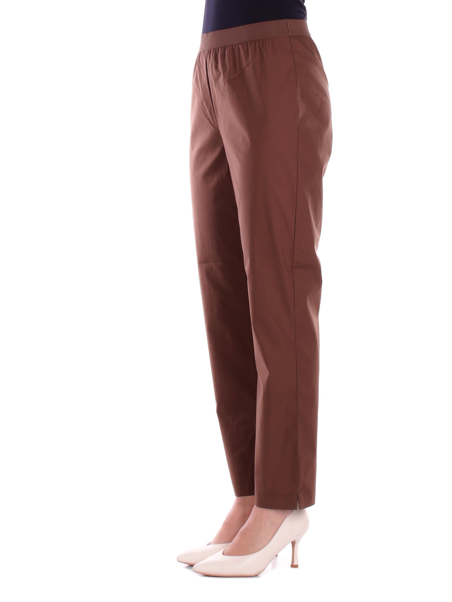 ALPHA STUDIO Donna Pantalone AD6480Q 2009 Pantalone a sigaretta Cioccolato
