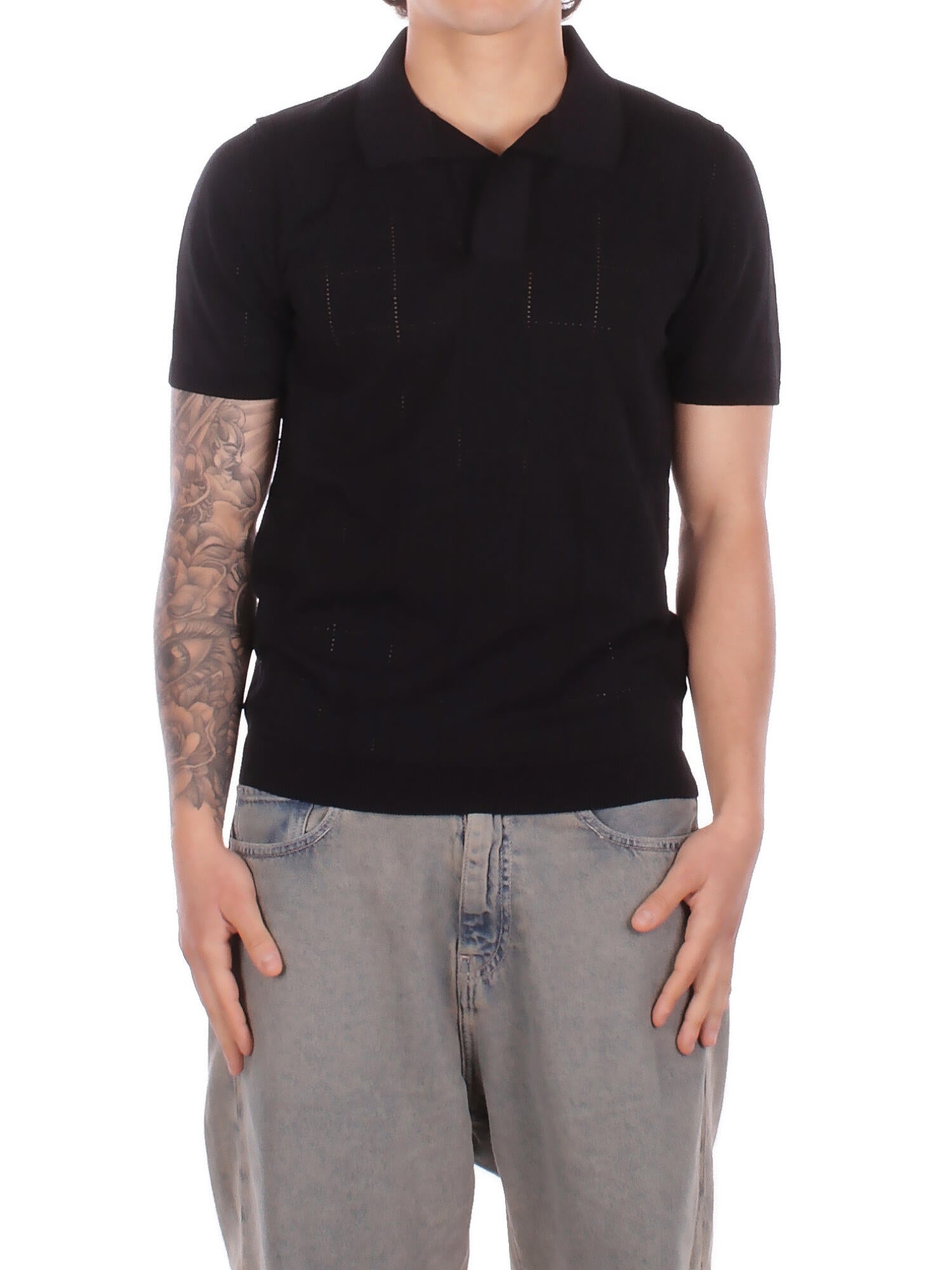 ALPHA STUDIO Uomo Polo AU5141B 1002 Polo v m\m Nero
