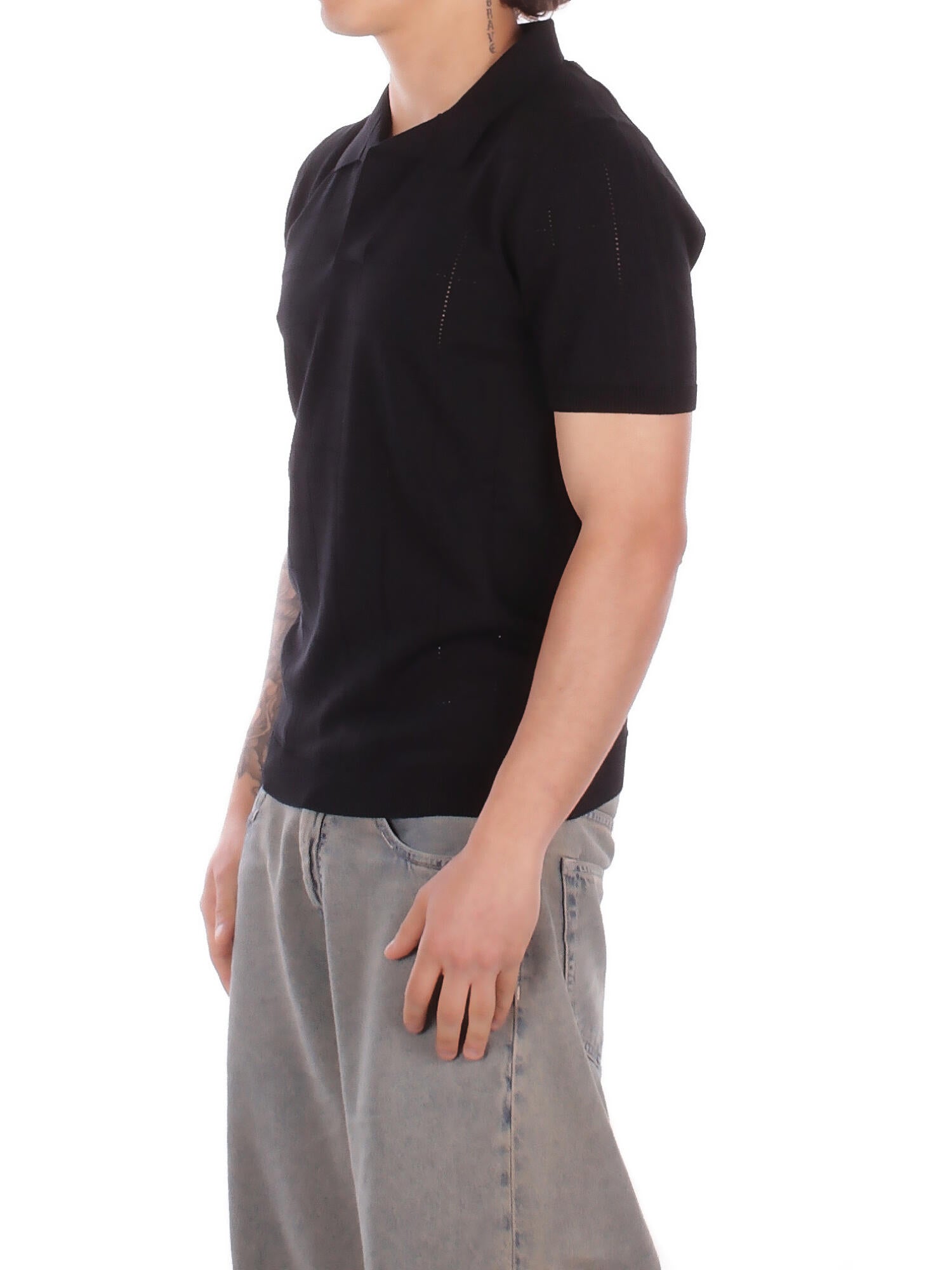 ALPHA STUDIO Uomo Polo AU5141B 1002 Polo v m\m Nero