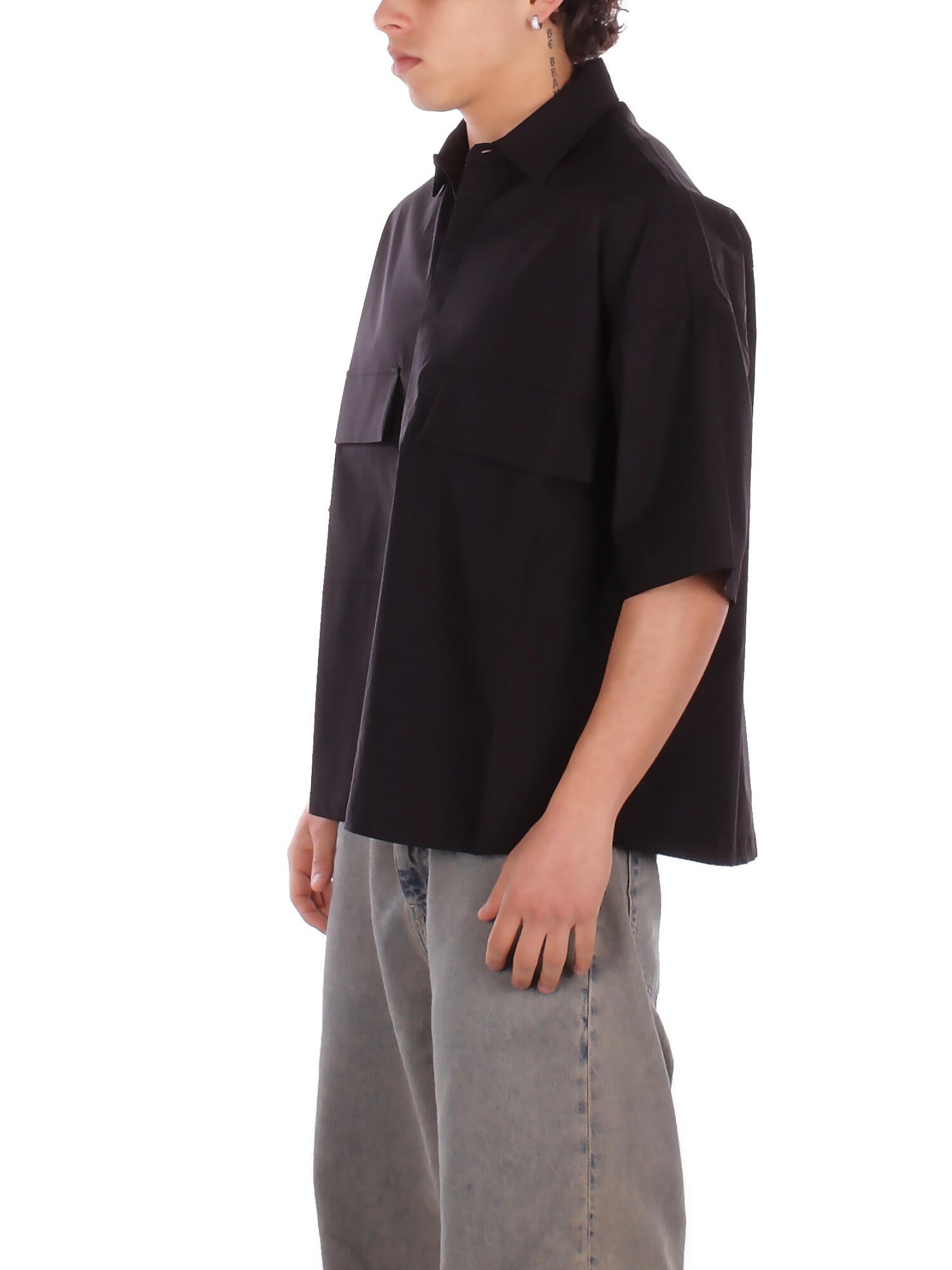 ALPHA STUDIO Uomo Polo AU5412B 1002 Polo m\m boxy Nero