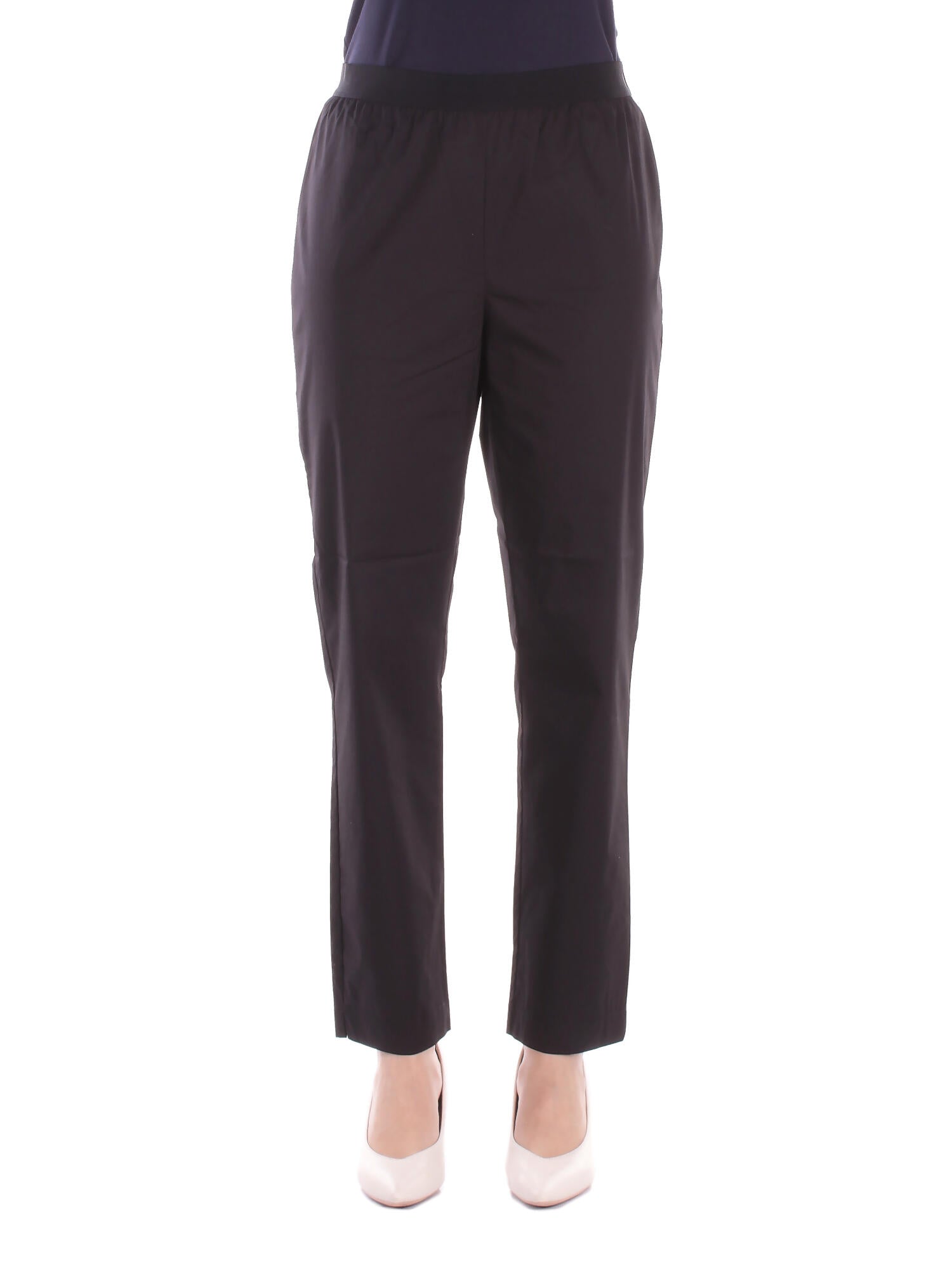 ALPHA STUDIO Donna Pantalone AD6480Q 2002 Pantalone a sigaretta Nero