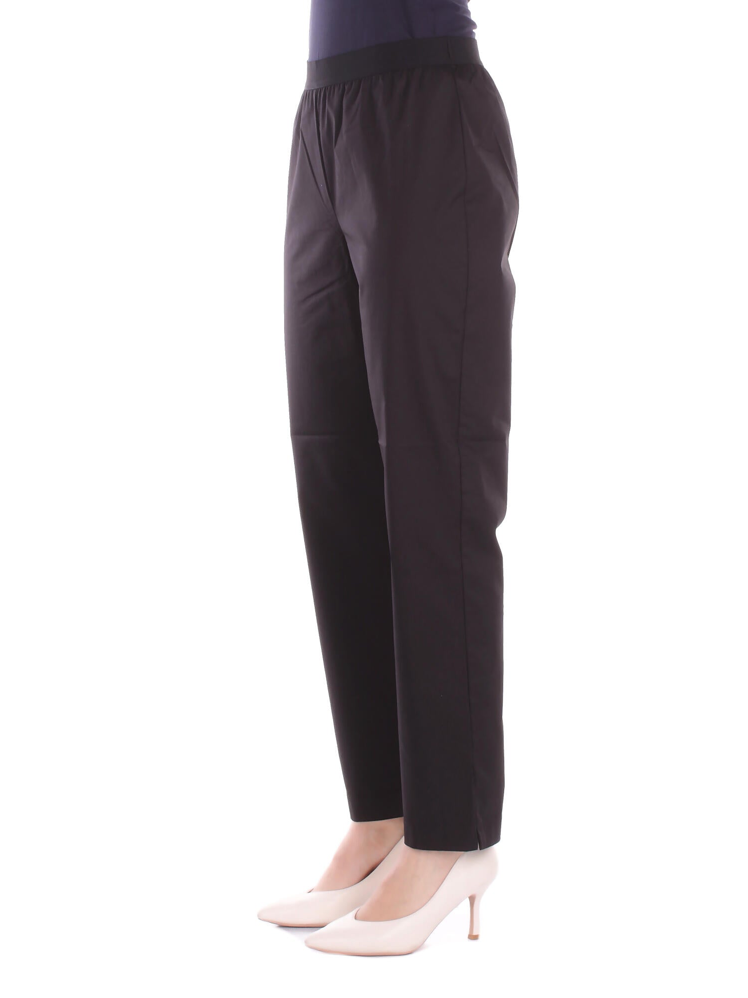 ALPHA STUDIO Donna Pantalone AD6480Q 2002 Pantalone a sigaretta Nero