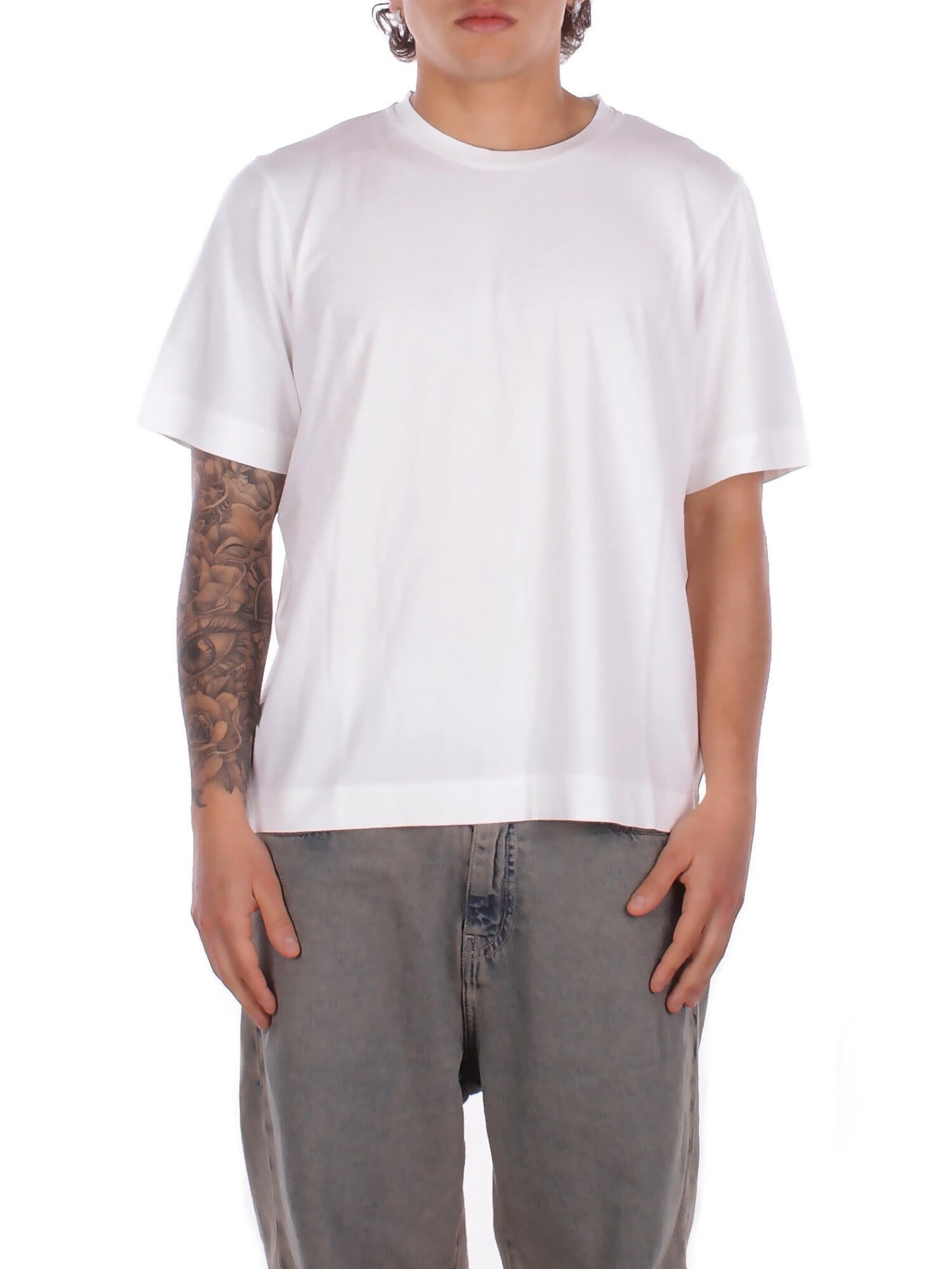 ALPHA STUDIO Uomo T-shirt AU5331C 1000 T-shirt relaxed fit Bianco