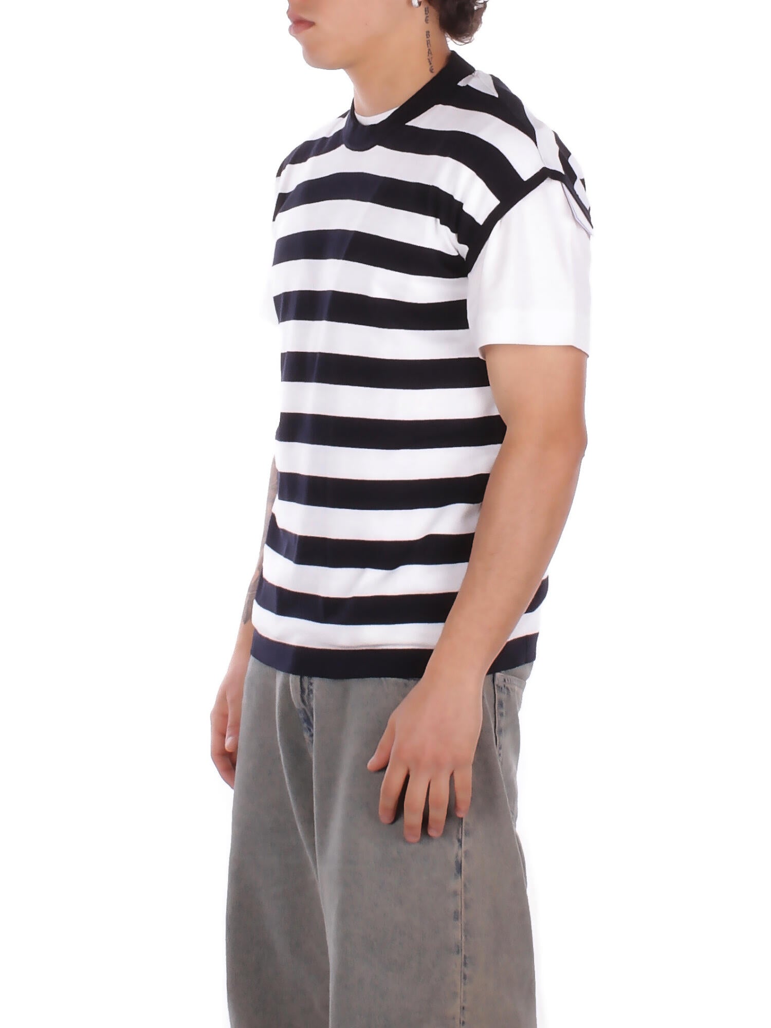 ALPHA STUDIO Uomo T-shirt AU5130C 1028 T-shirt Blu bianco