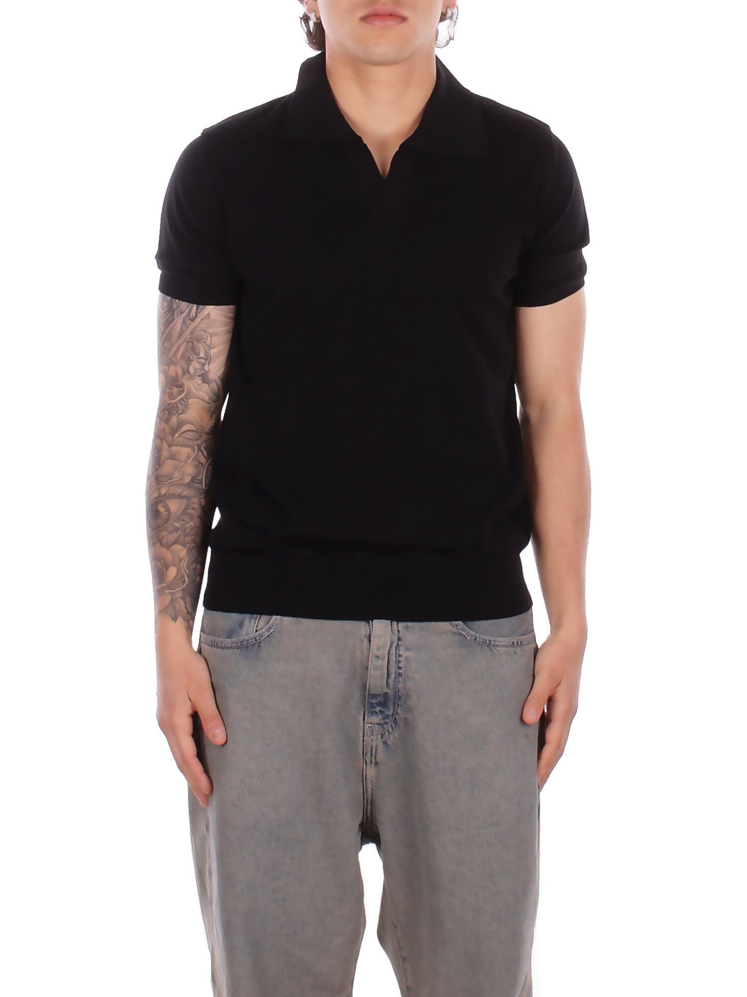 ALPHA STUDIO Uomo Polo AU5041B 1002 Polo v m\m Nero