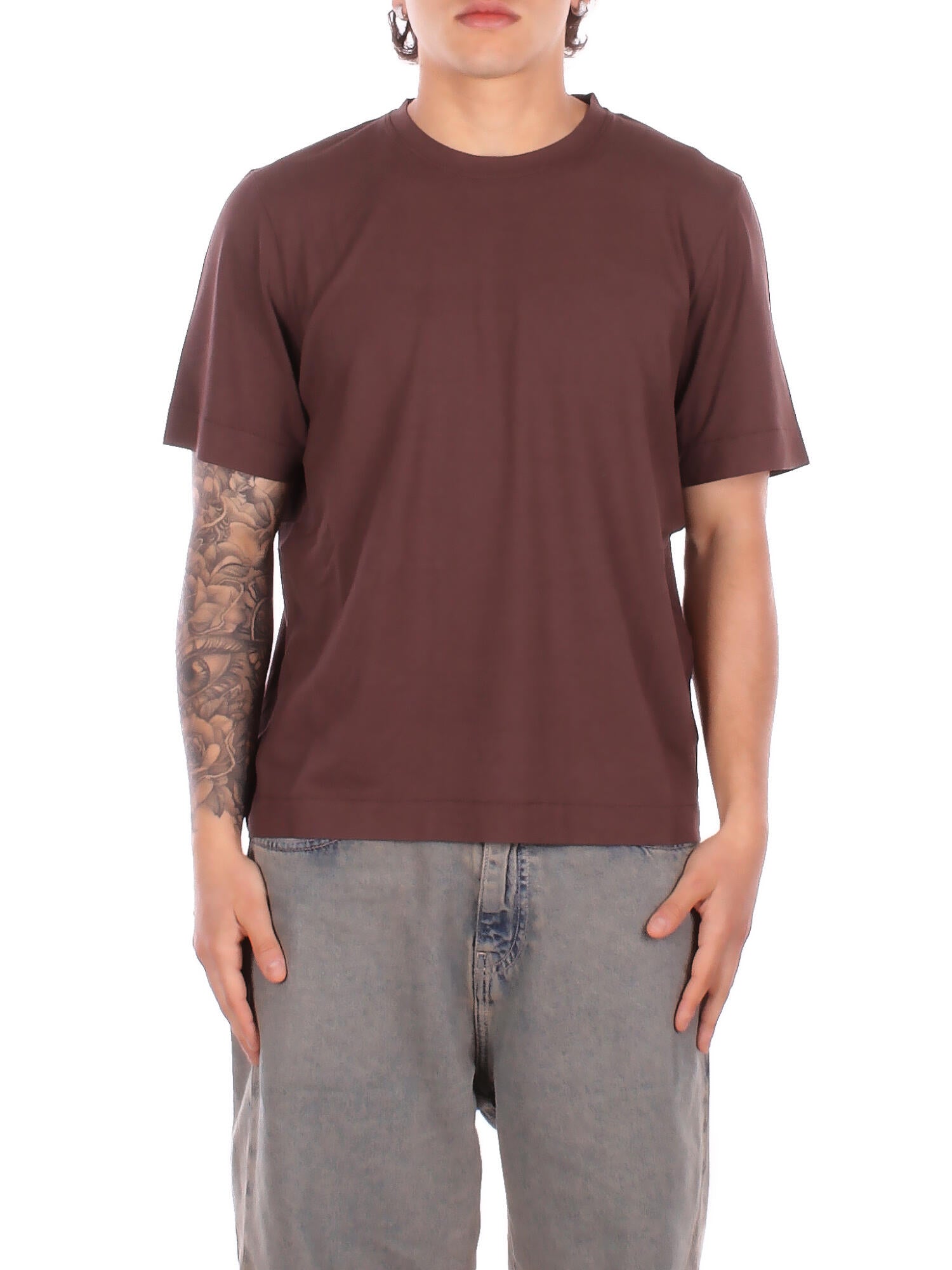 ALPHA STUDIO Uomo T-shirt AU5331C 1009 T-shirt relaxed fit Cioccolato