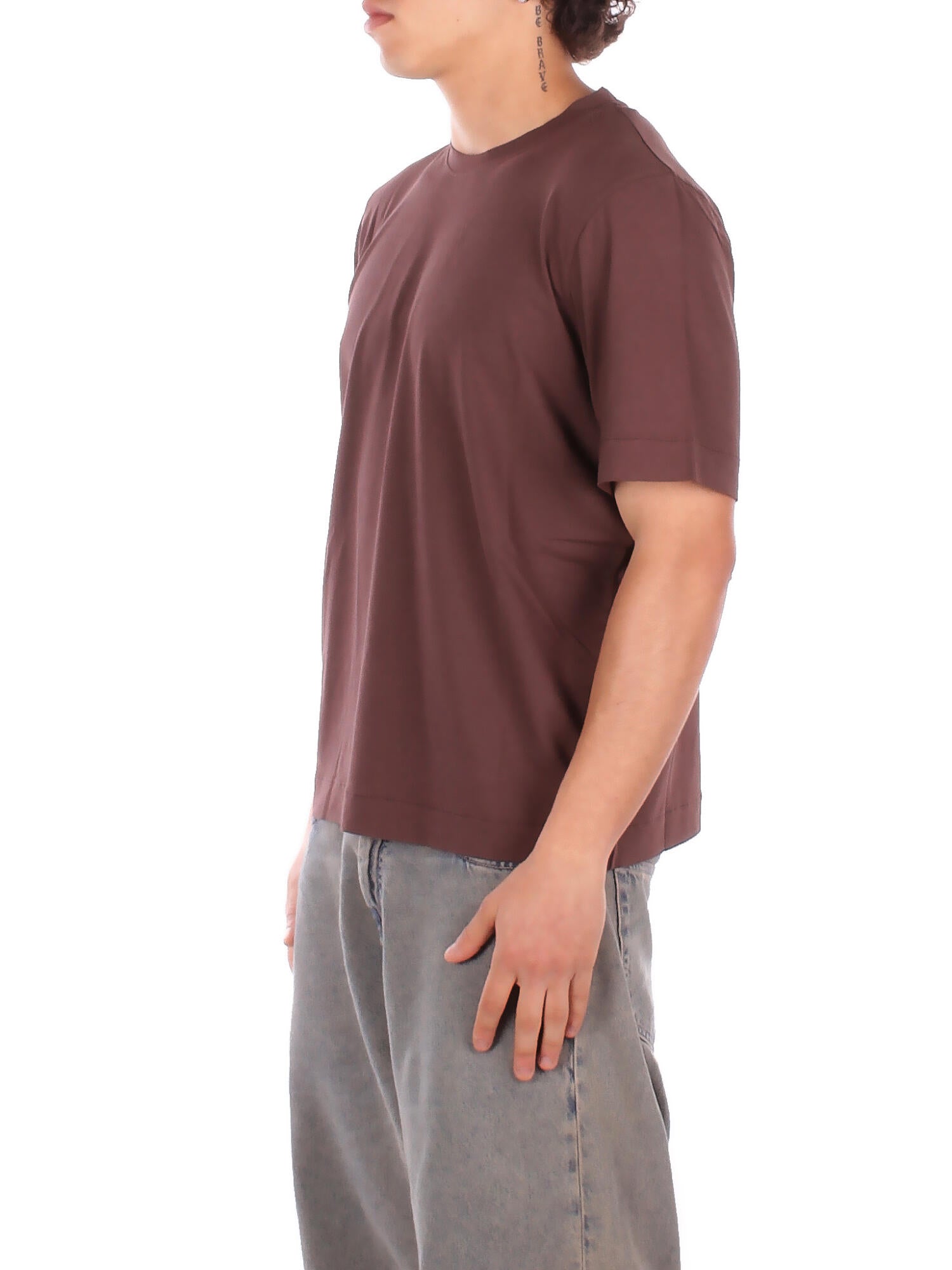 ALPHA STUDIO Uomo T-shirt AU5331C 1009 T-shirt relaxed fit Cioccolato