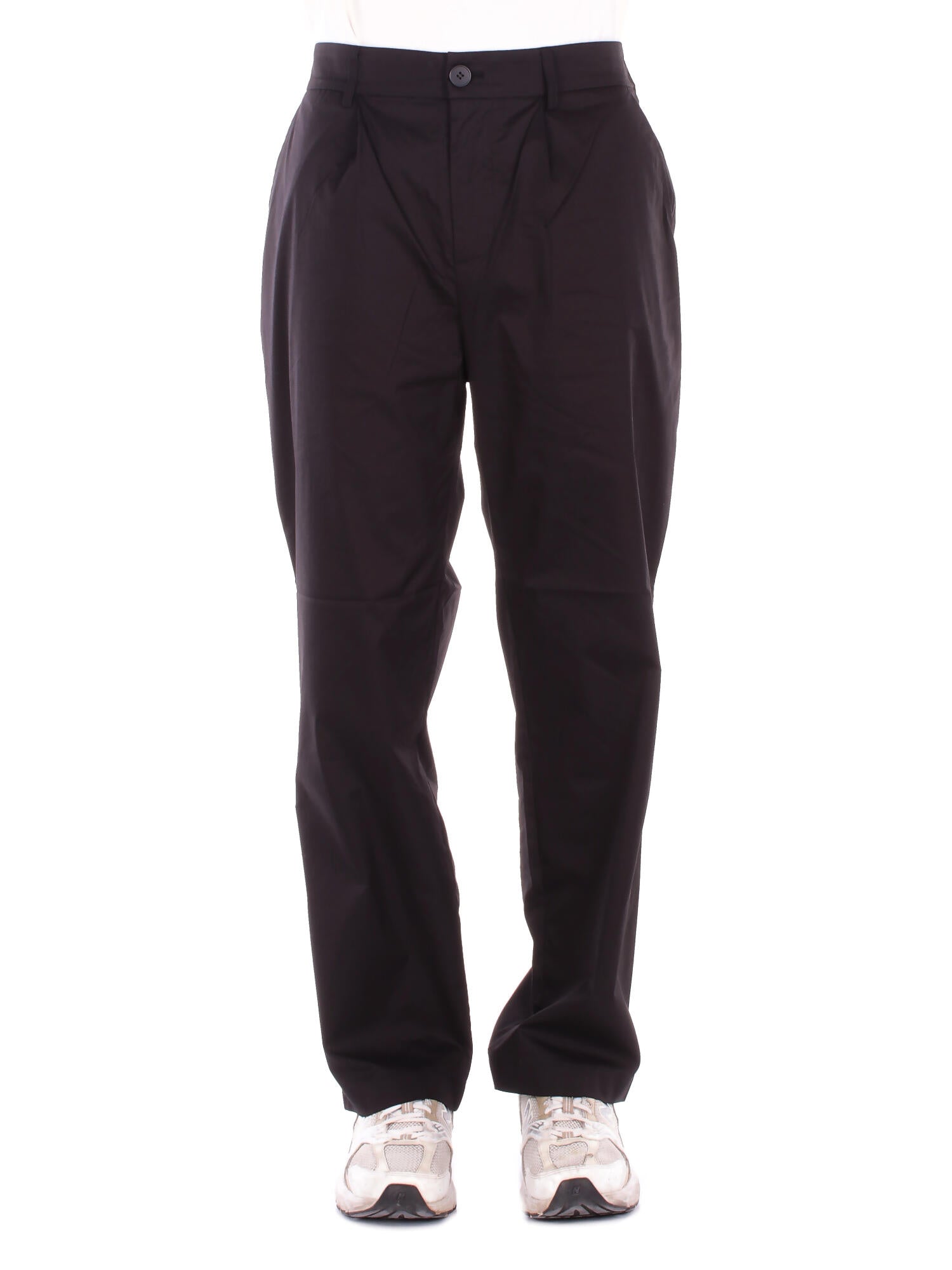 ALPHA STUDIO Uomo Pantalone AU5413Q 1002 Pantalone pence Nero