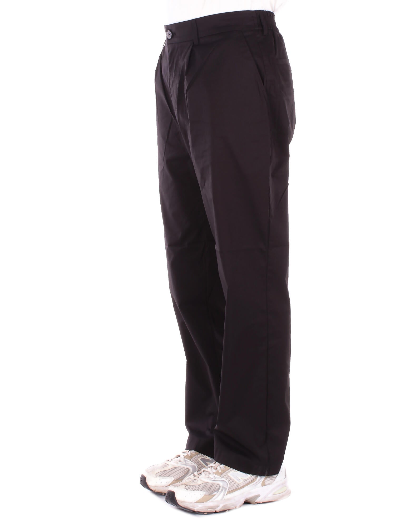 ALPHA STUDIO Uomo Pantalone AU5413Q 1002 Pantalone pence Nero