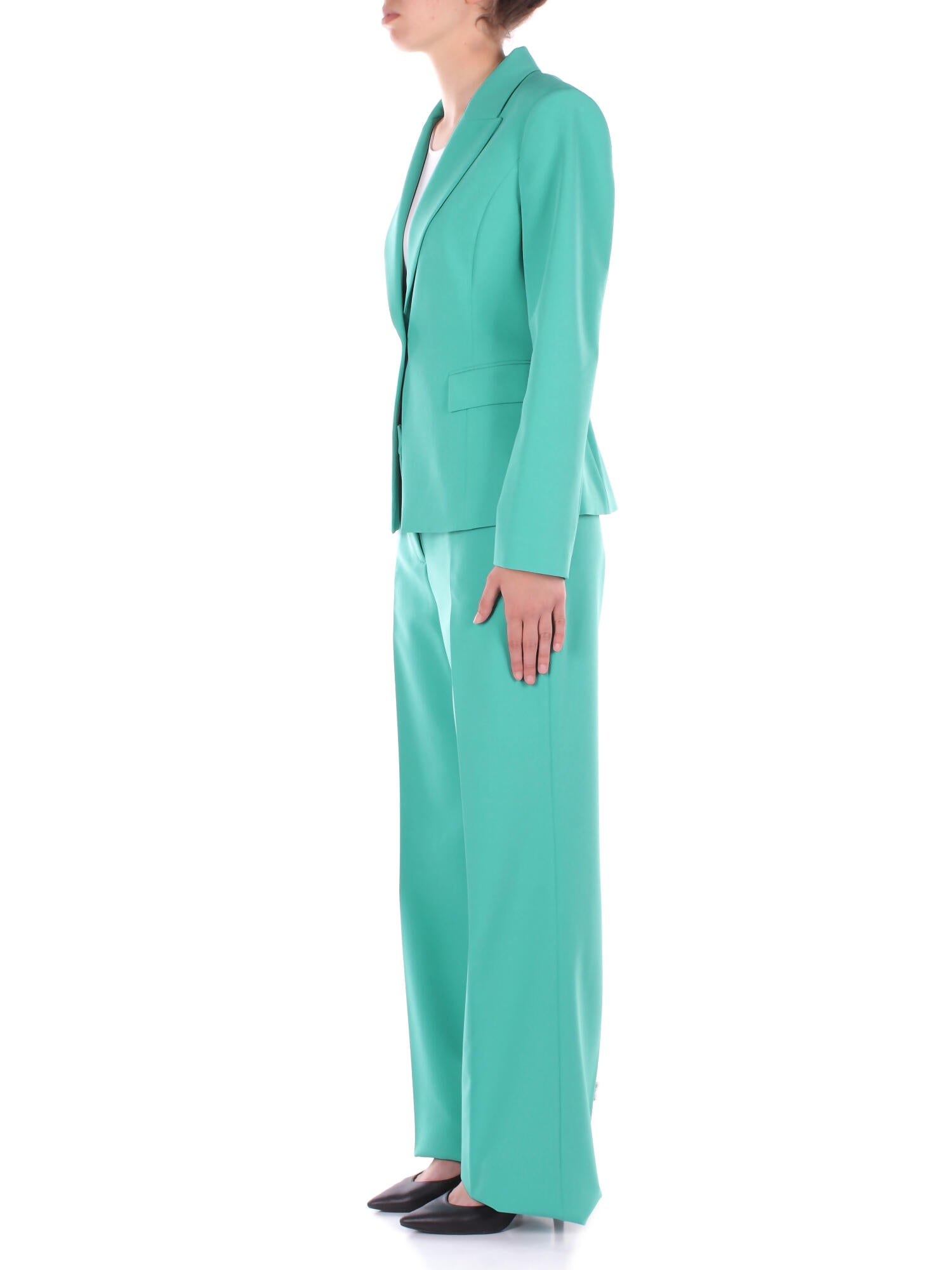 LIU JO Donna Pantalone CA5366T2200 X068A Ecs pantalone palazzo Smeraldo