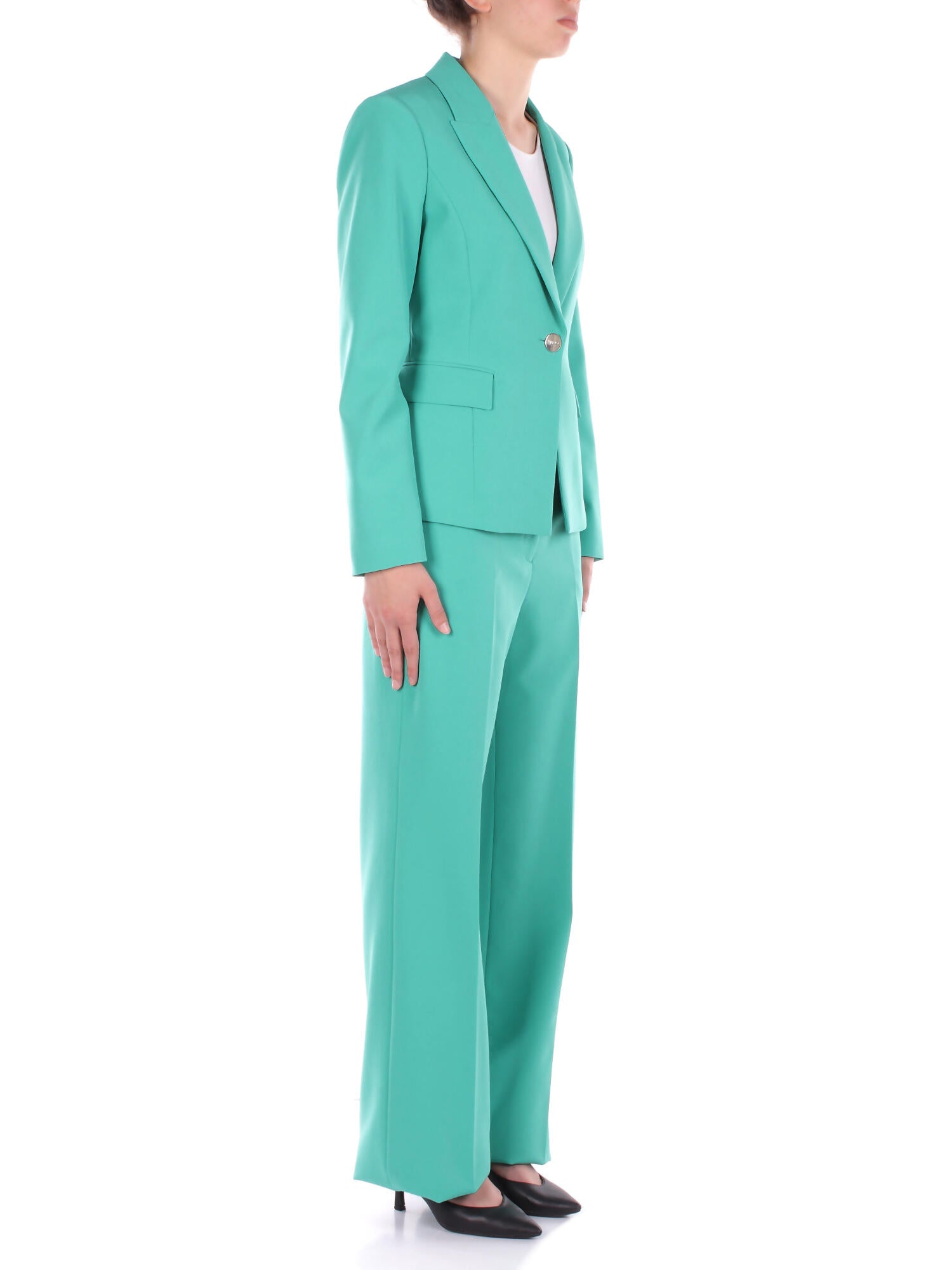 LIU JO Donna Pantalone CA5366T2200 X068A Ecs pantalone palazzo Smeraldo