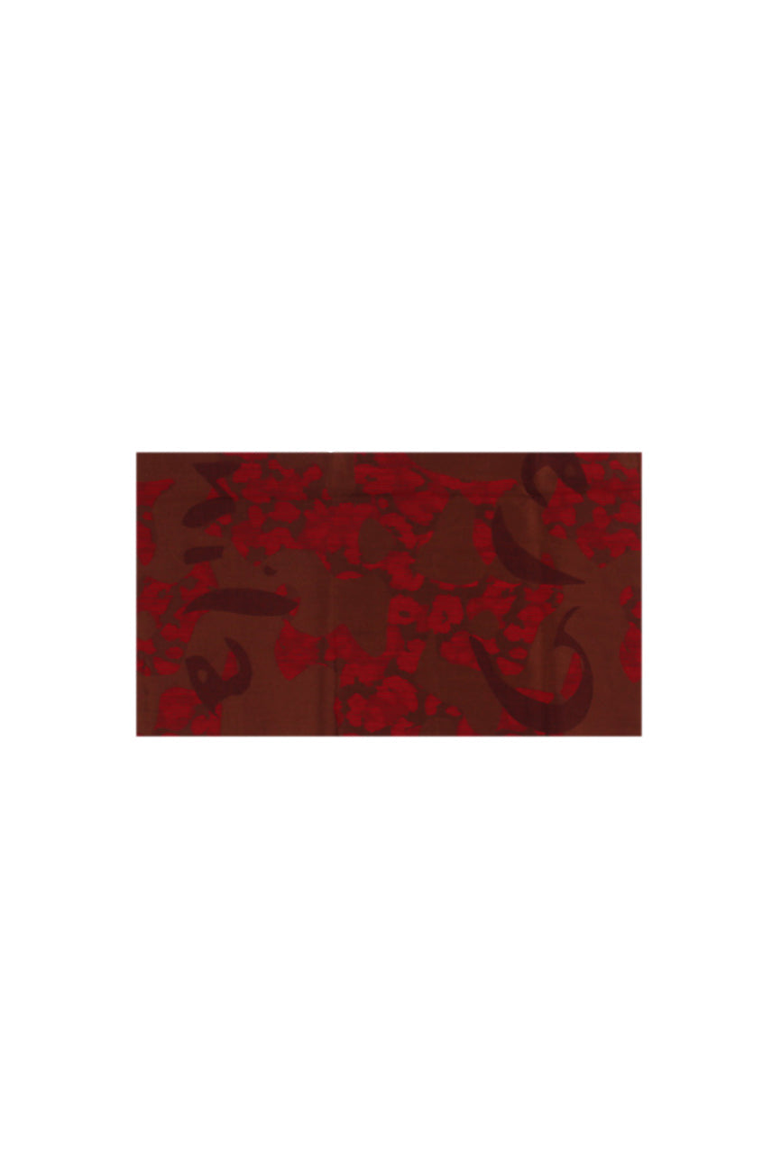 MANILA GRACE Donna Sciarpa F606PJ MA653 Foulard jacq camou Geranio