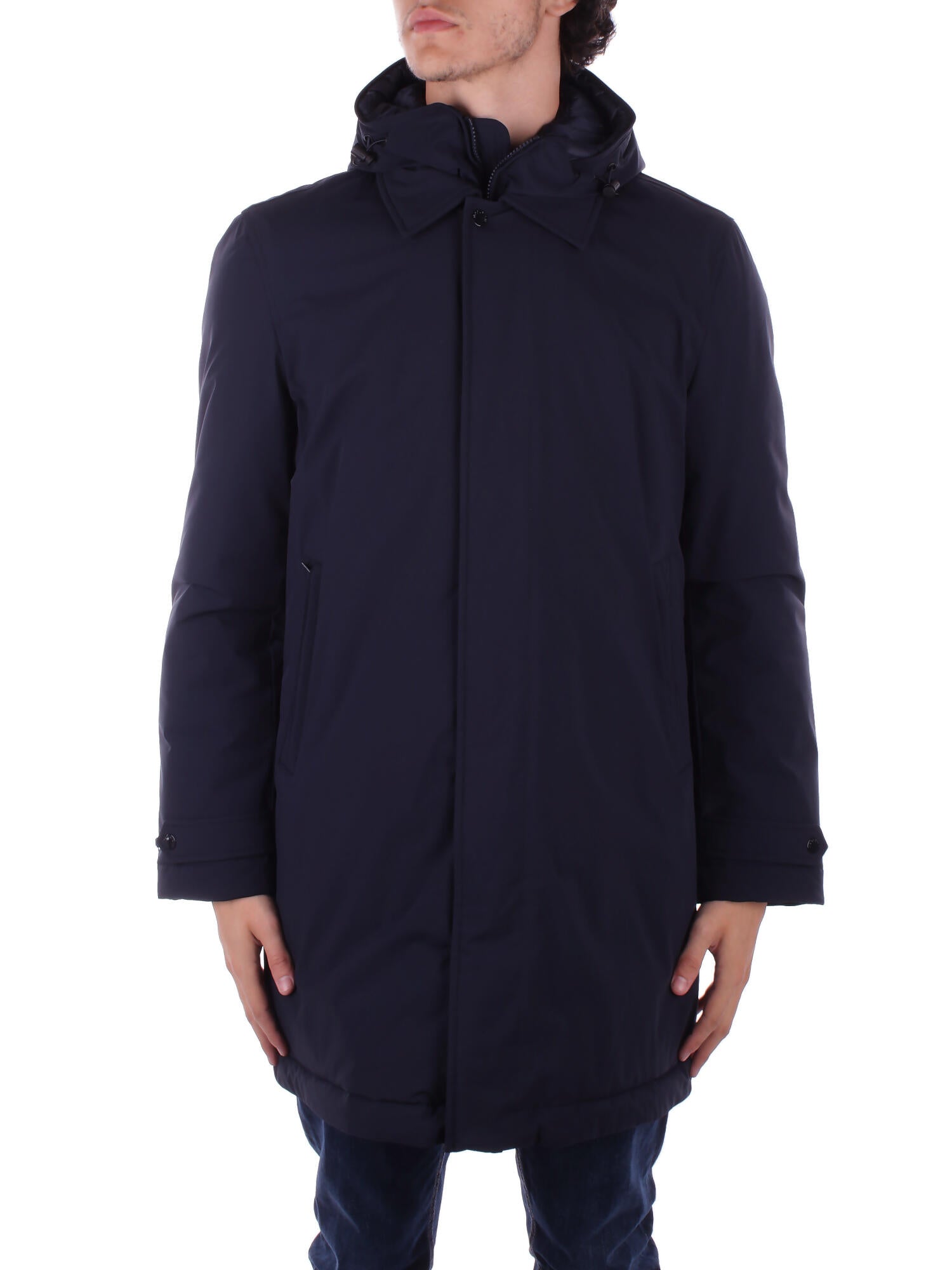 WOOLRICH Uomo Giubbotto CFWOOU0928MRUT3339 3989 Stretch 2in1 carcoat Blu