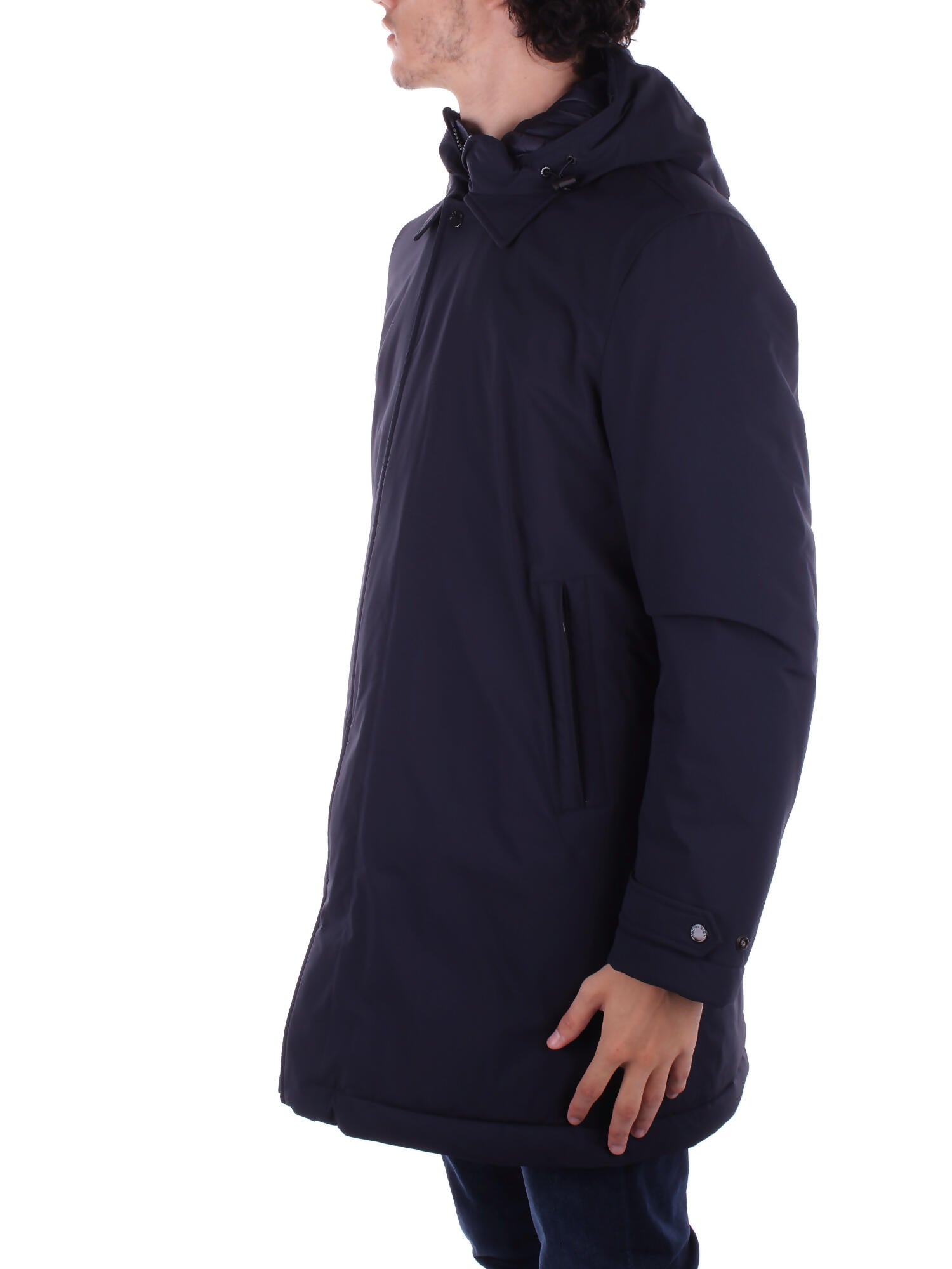 WOOLRICH Uomo Giubbotto CFWOOU0928MRUT3339 3989 Stretch 2in1 carcoat Blu