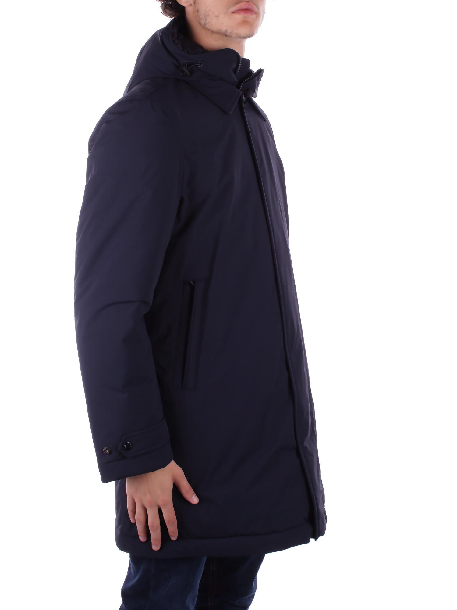 WOOLRICH Uomo Giubbotto CFWOOU0928MRUT3339 3989 Stretch 2in1 carcoat Blu