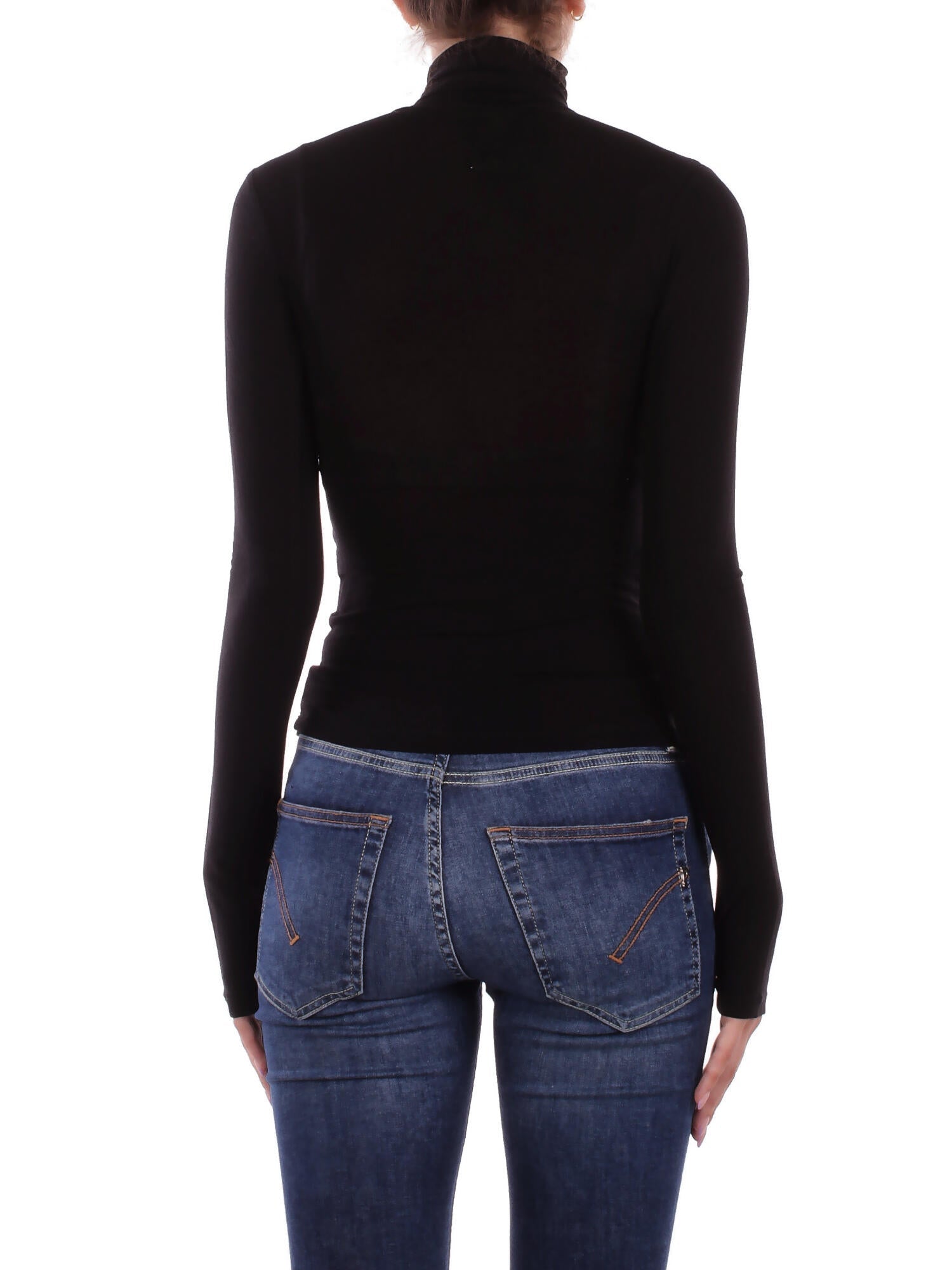 KOSTUMN1Â° Donna Maglia KI2505 NERO Lupetto manica lunga Nero