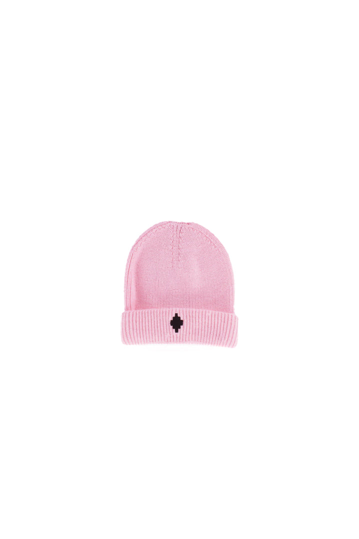 MARCELO BURLON COUNTY OF MILAN Unisex Junior Cappello F5CMJUHT036 BW008 Wool hat unisex Light pink