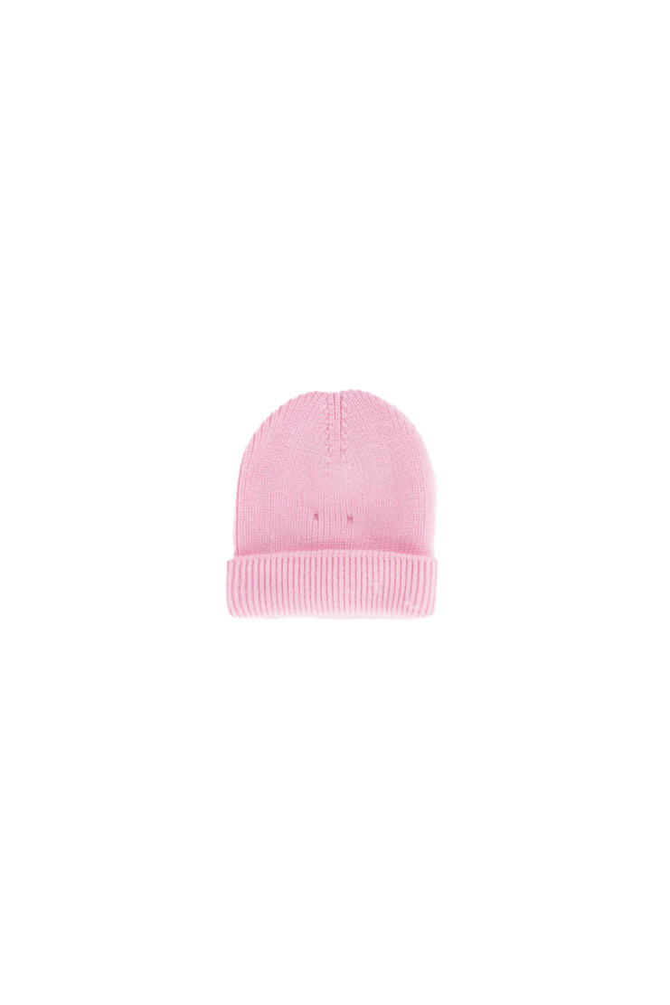 MARCELO BURLON COUNTY OF MILAN Unisex Junior Cappello F5CMJUHT036 BW008 Wool hat unisex Light pink