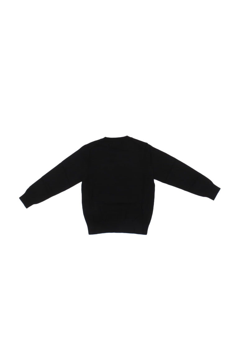 MC2 SAINT BARTH Bambina Maglia PRC0001 00447I 00L Princess peanuts love Nero