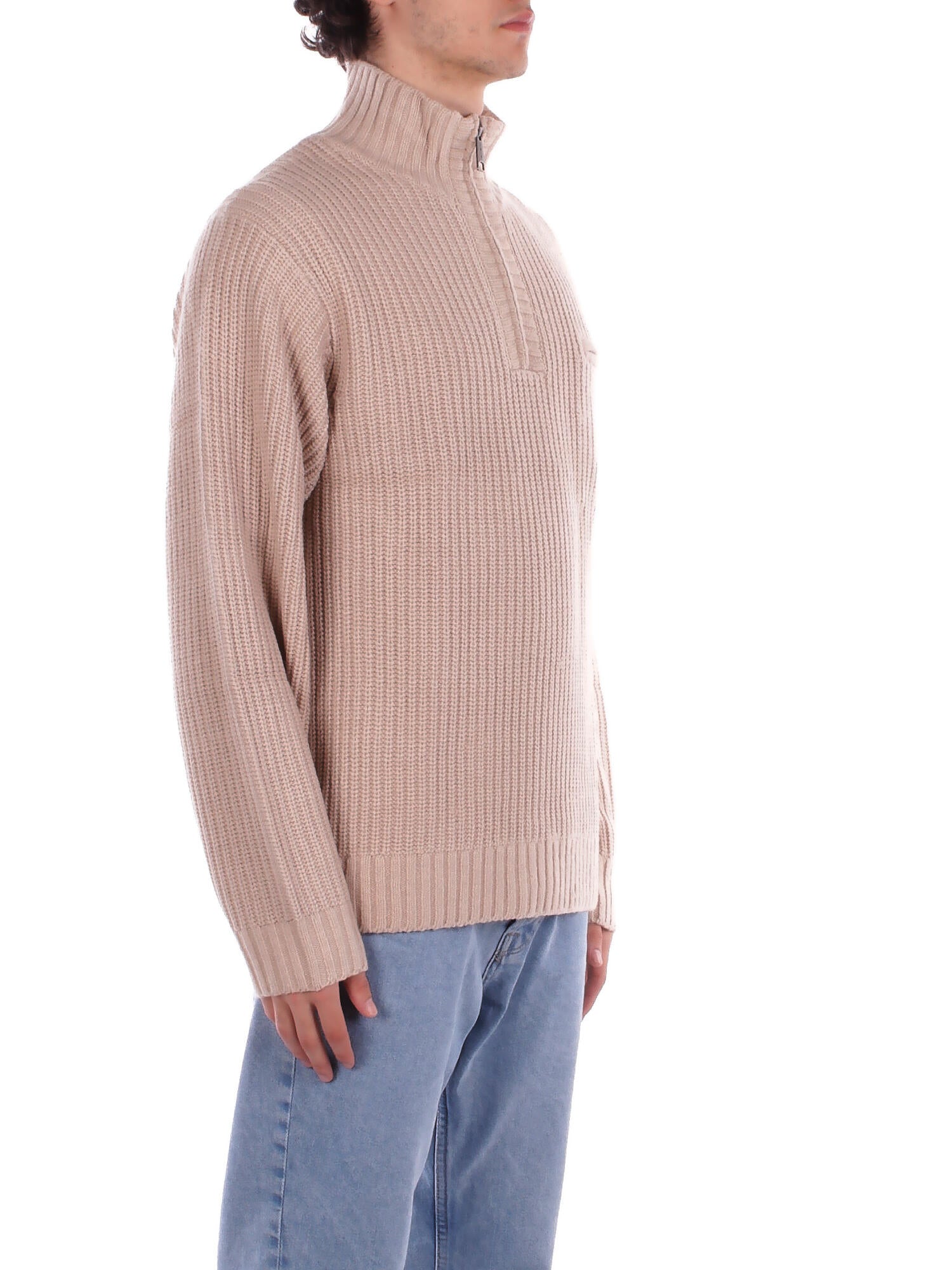 CARHARTT WIP Uomo Maglia I035398 2LP Detroit half zip sweater Fleur de sel