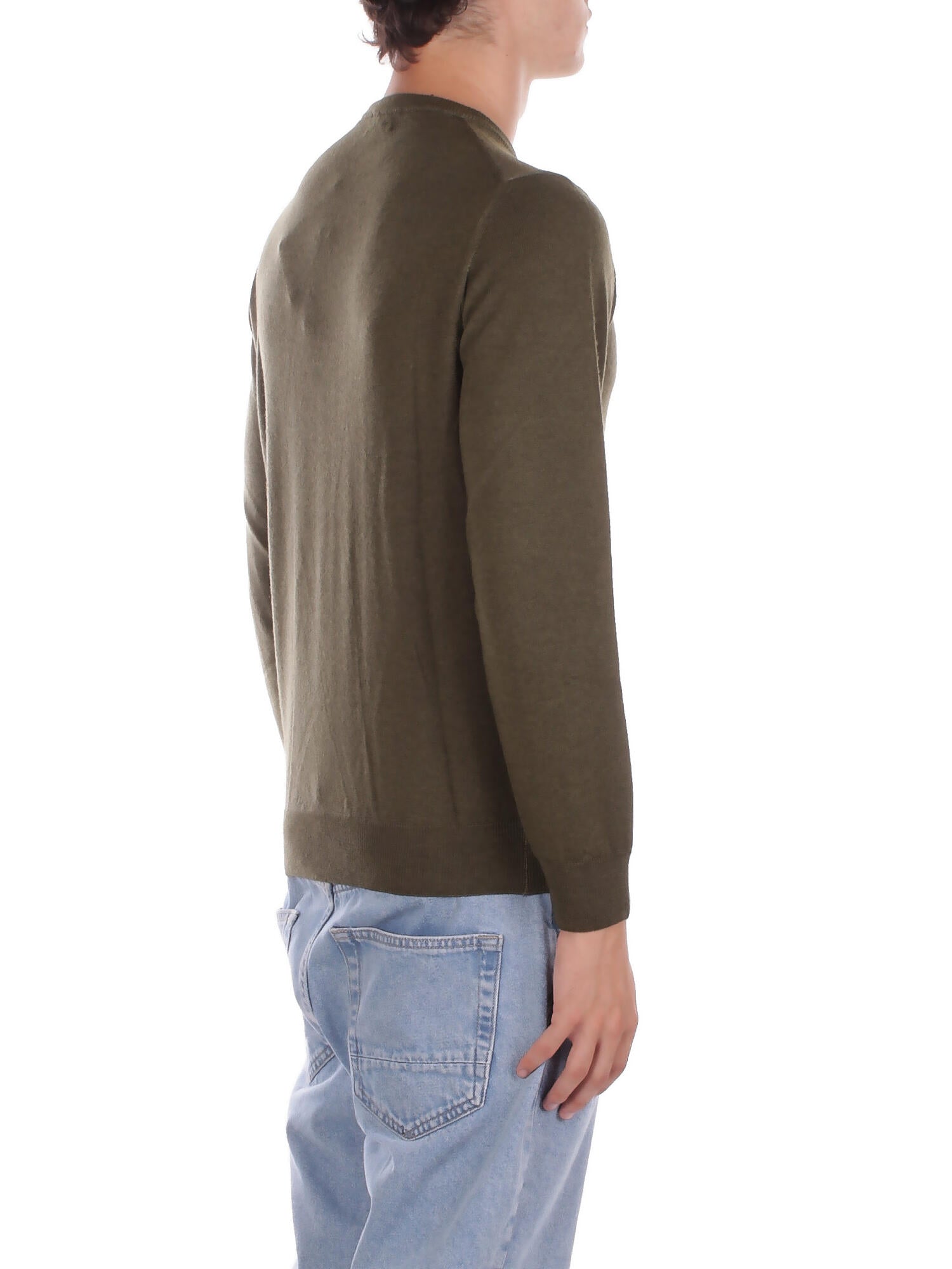 WOOLRICH Uomo Maglia CFWOKN0277MRUF0775 6006 Gd knitted crewneck Green