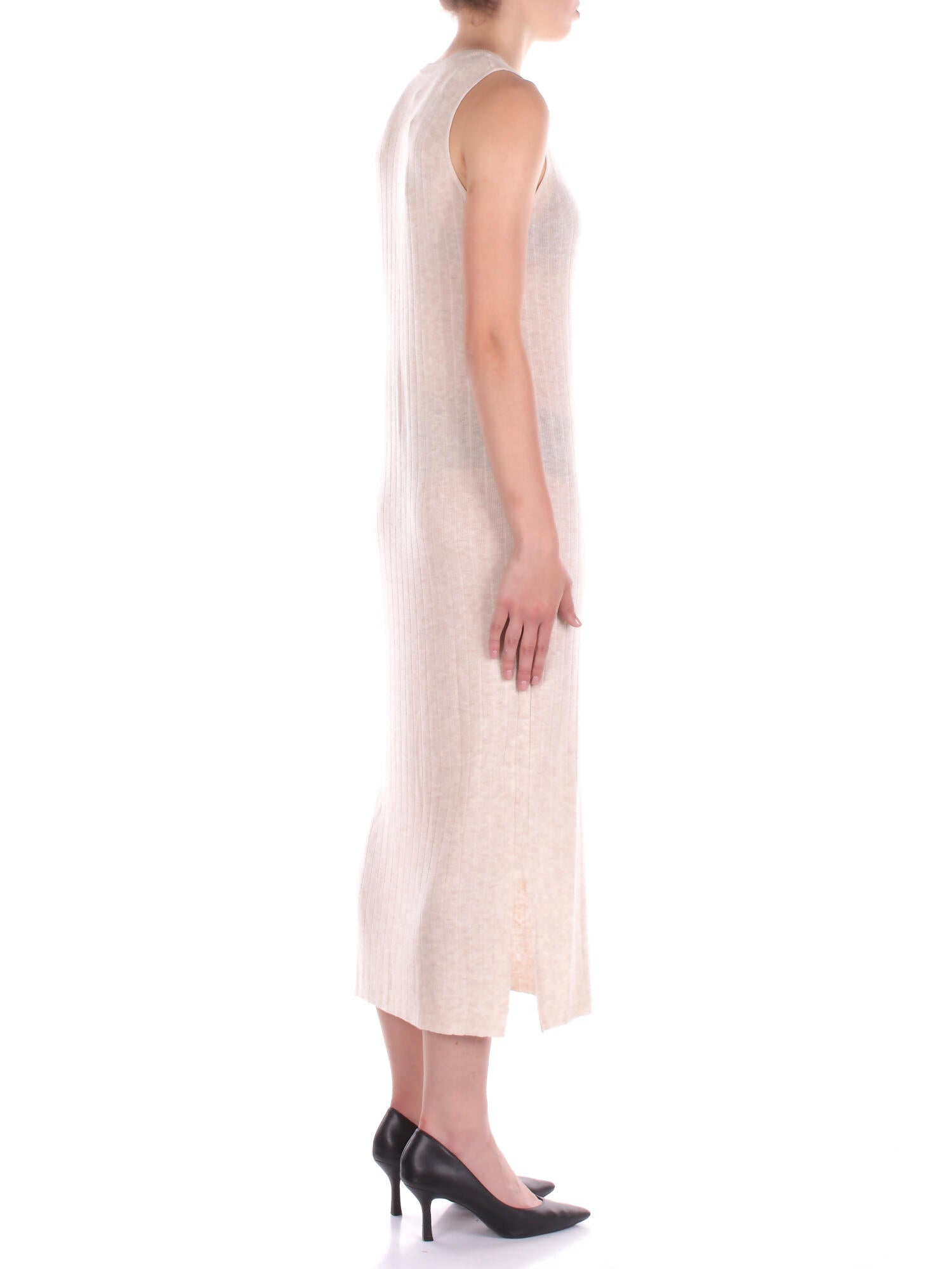 ONLY Donna Abito 15341815 GRAY Onltara sl rib o-neck maxi dre Grigio