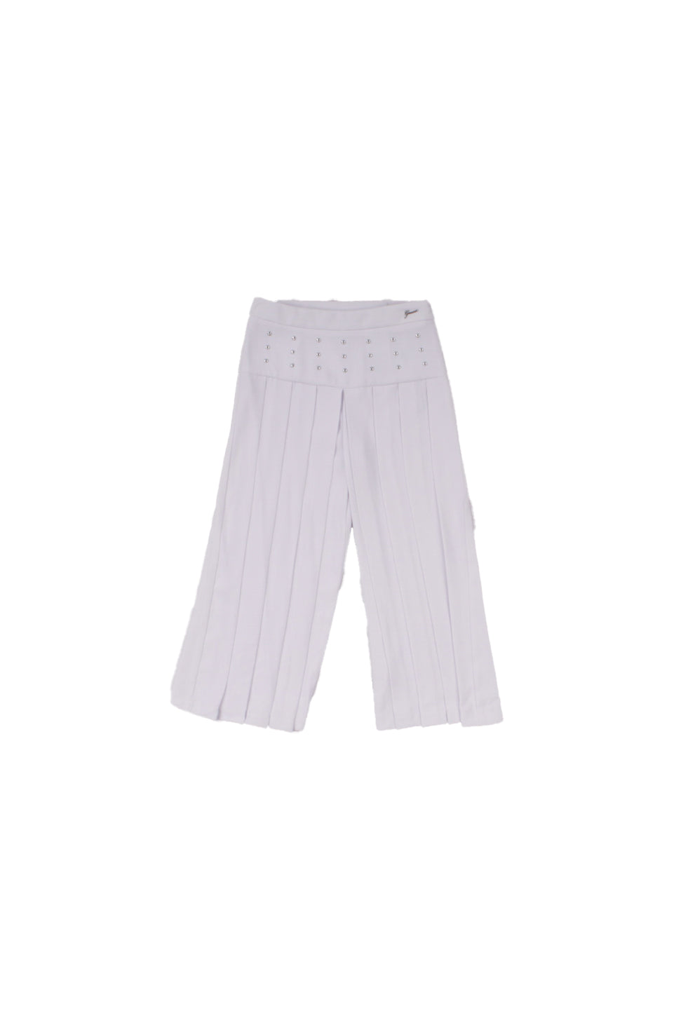 GUESS Bambina Pantalone J5RB00 WGUL0 G011 Crepe culotte pants ceremony White