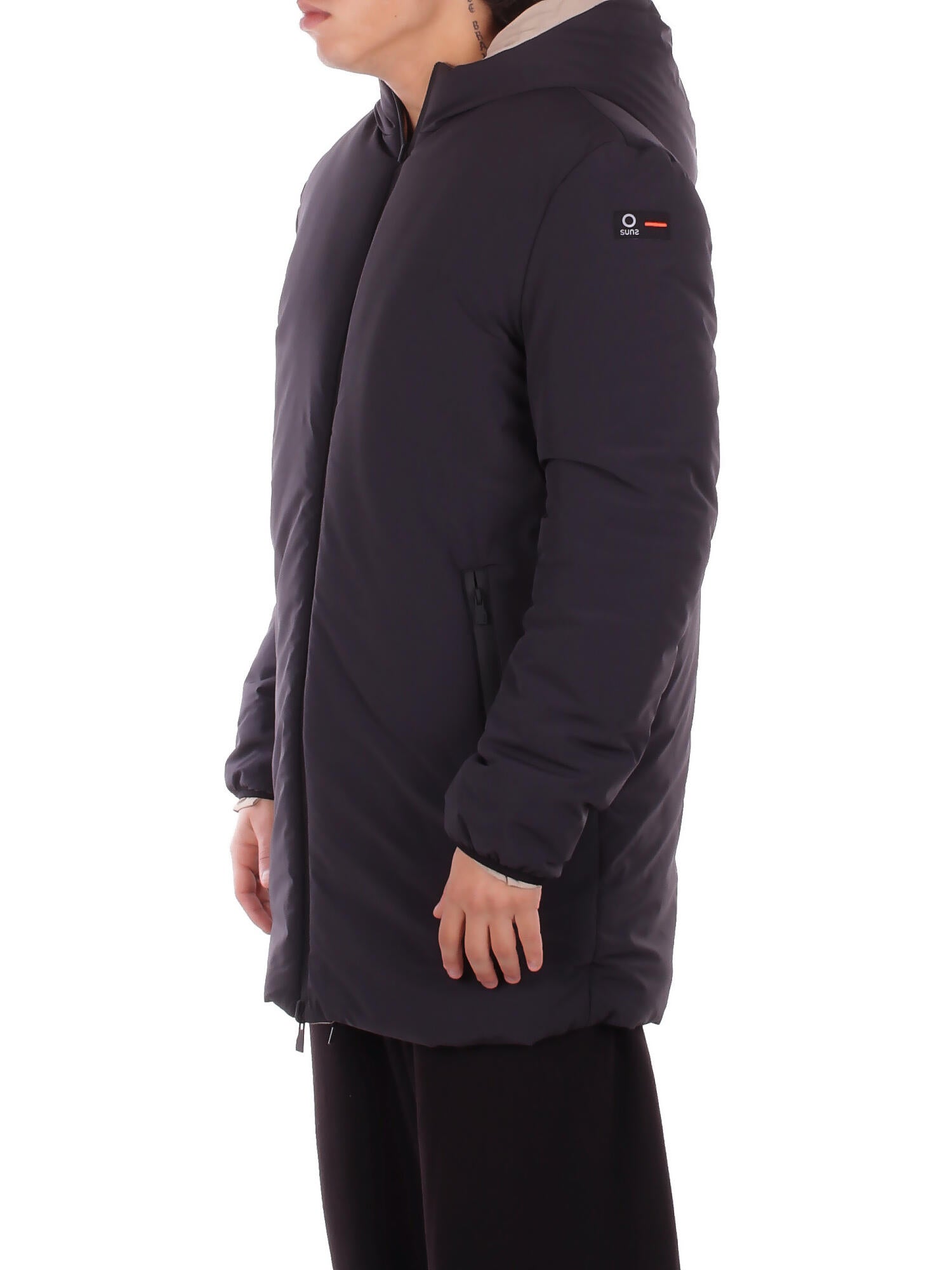 SUNS Uomo Giubbotto GBS63022U BLK Jacket - lewys Black beige