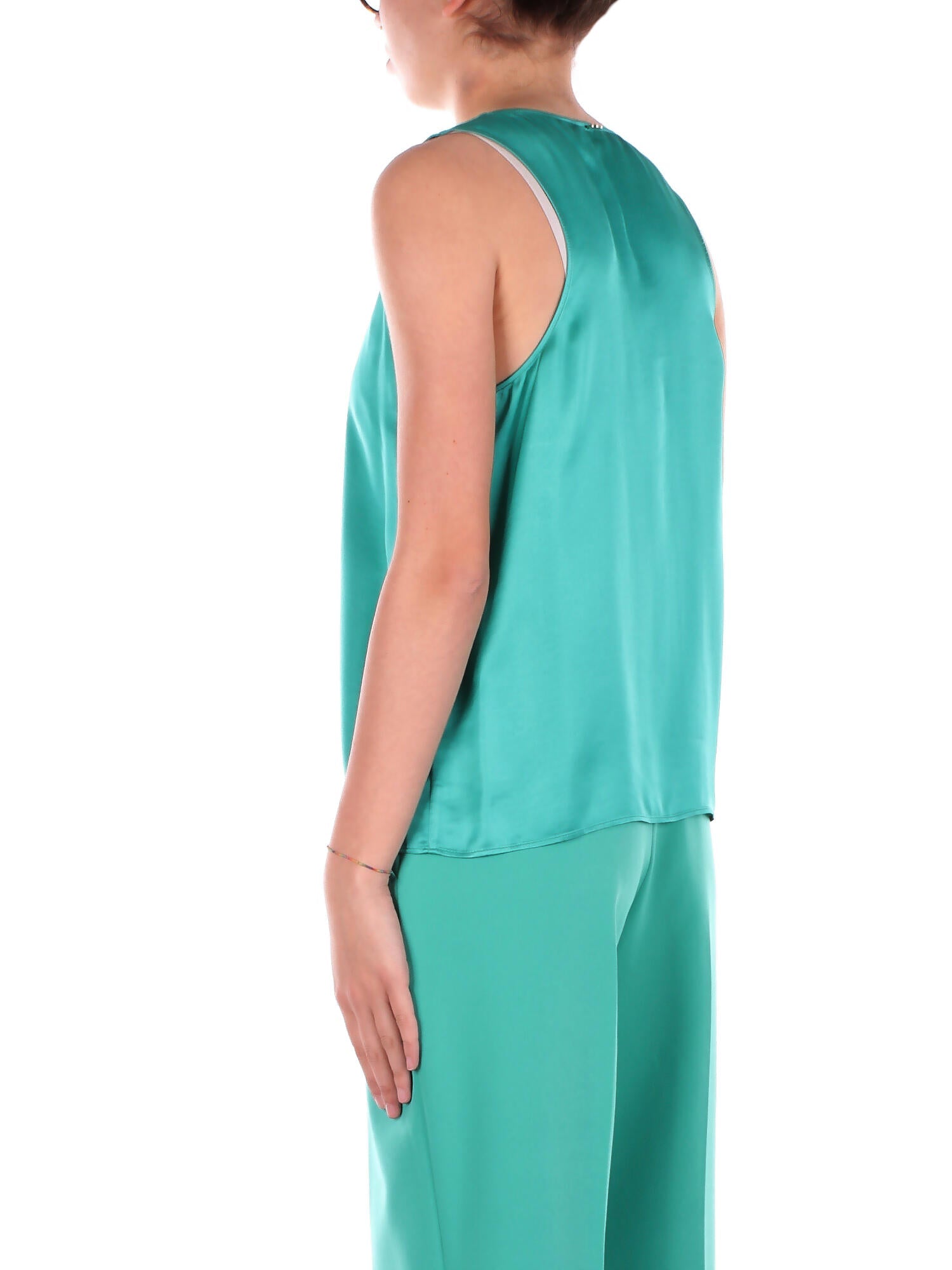 LIU JO Donna Canotta CA5244T2571 X0683 Top canotta Smeraldo