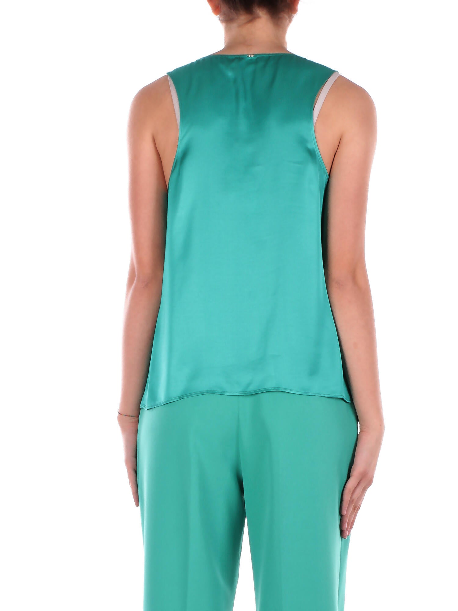 LIU JO Donna Canotta CA5244T2571 X0683 Top canotta Smeraldo