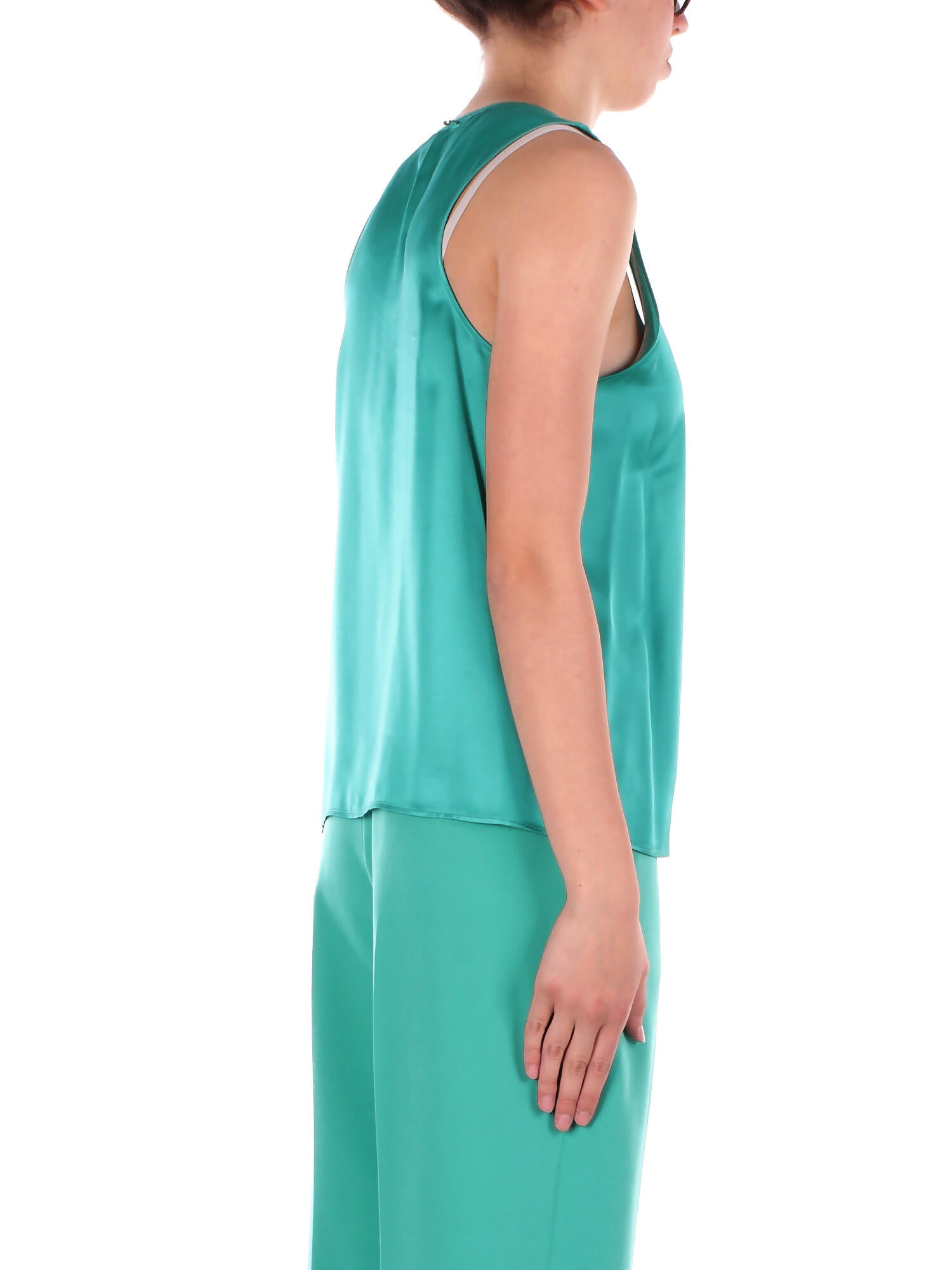 LIU JO Donna Canotta CA5244T2571 X0683 Top canotta Smeraldo