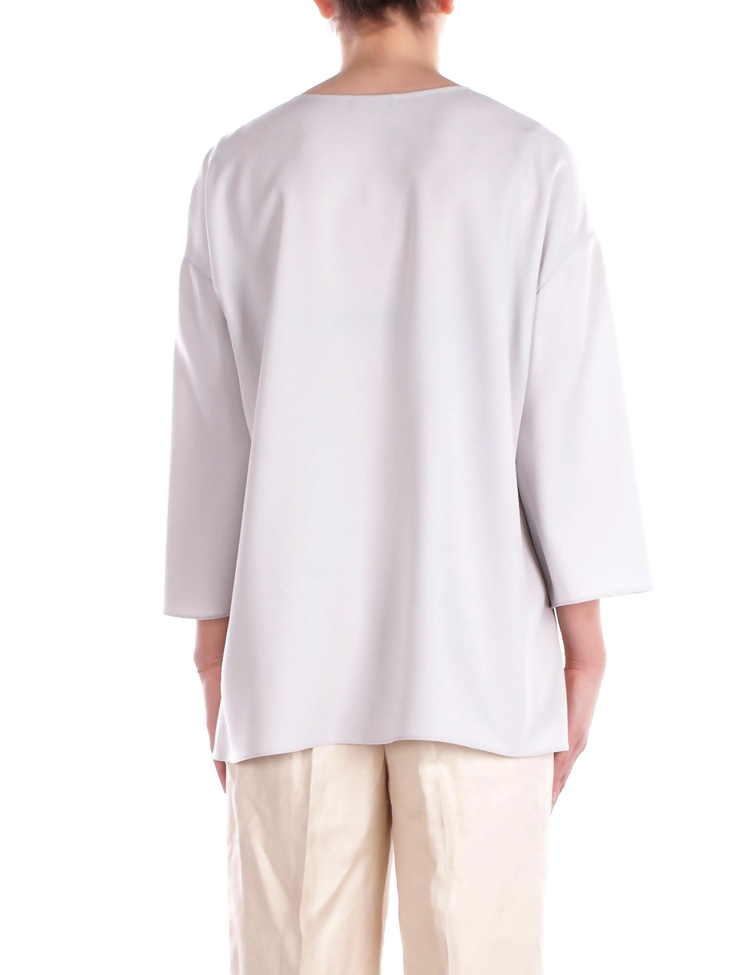 EMPORIO ARMANI Donna Top EW000832AF10206 U8011 Top Grigio perla