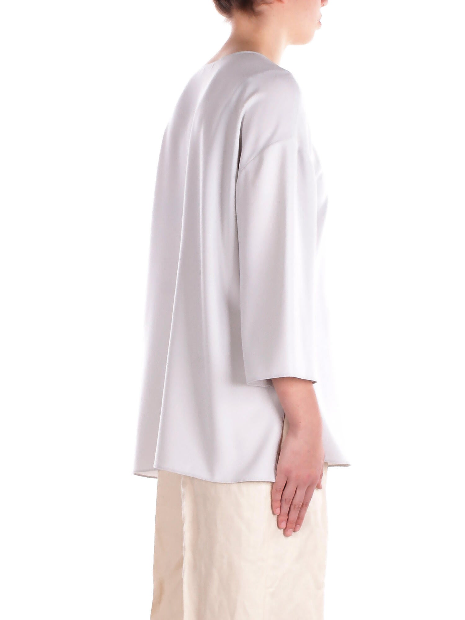 EMPORIO ARMANI Donna Top EW000832AF10206 U8011 Top Grigio perla