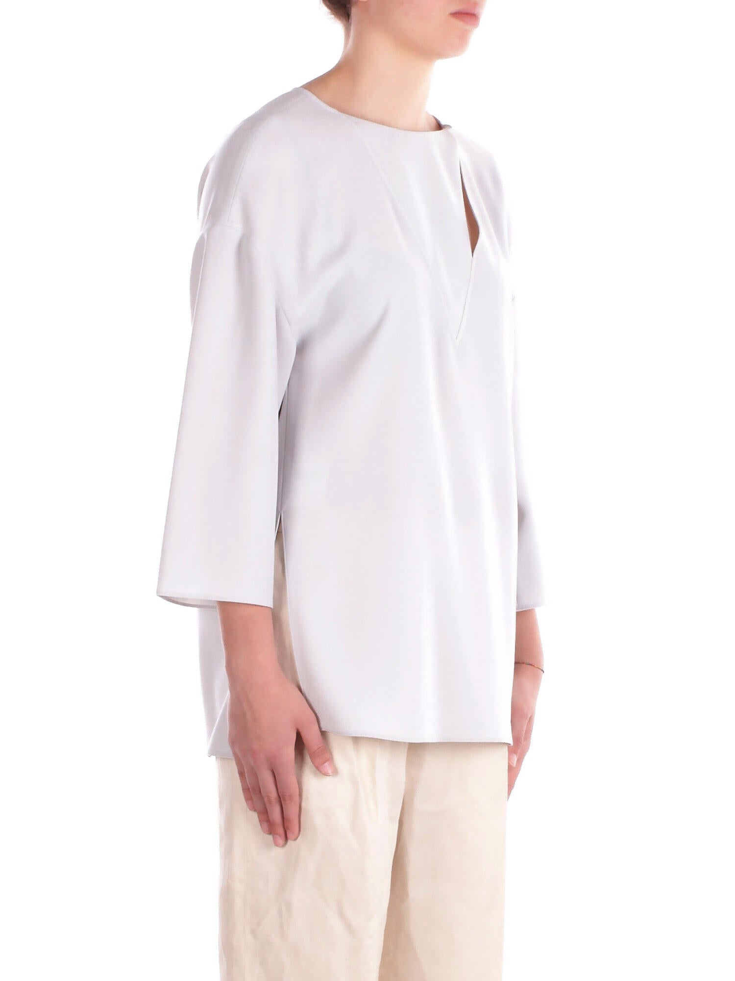 EMPORIO ARMANI Donna Top EW000832AF10206 U8011 Top Grigio perla