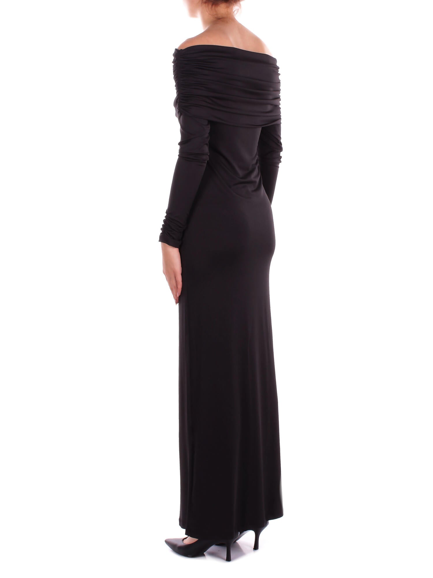 KOSTUMN1Â° Donna Abito KI2527 NERO Abito spalle scoperte Nero