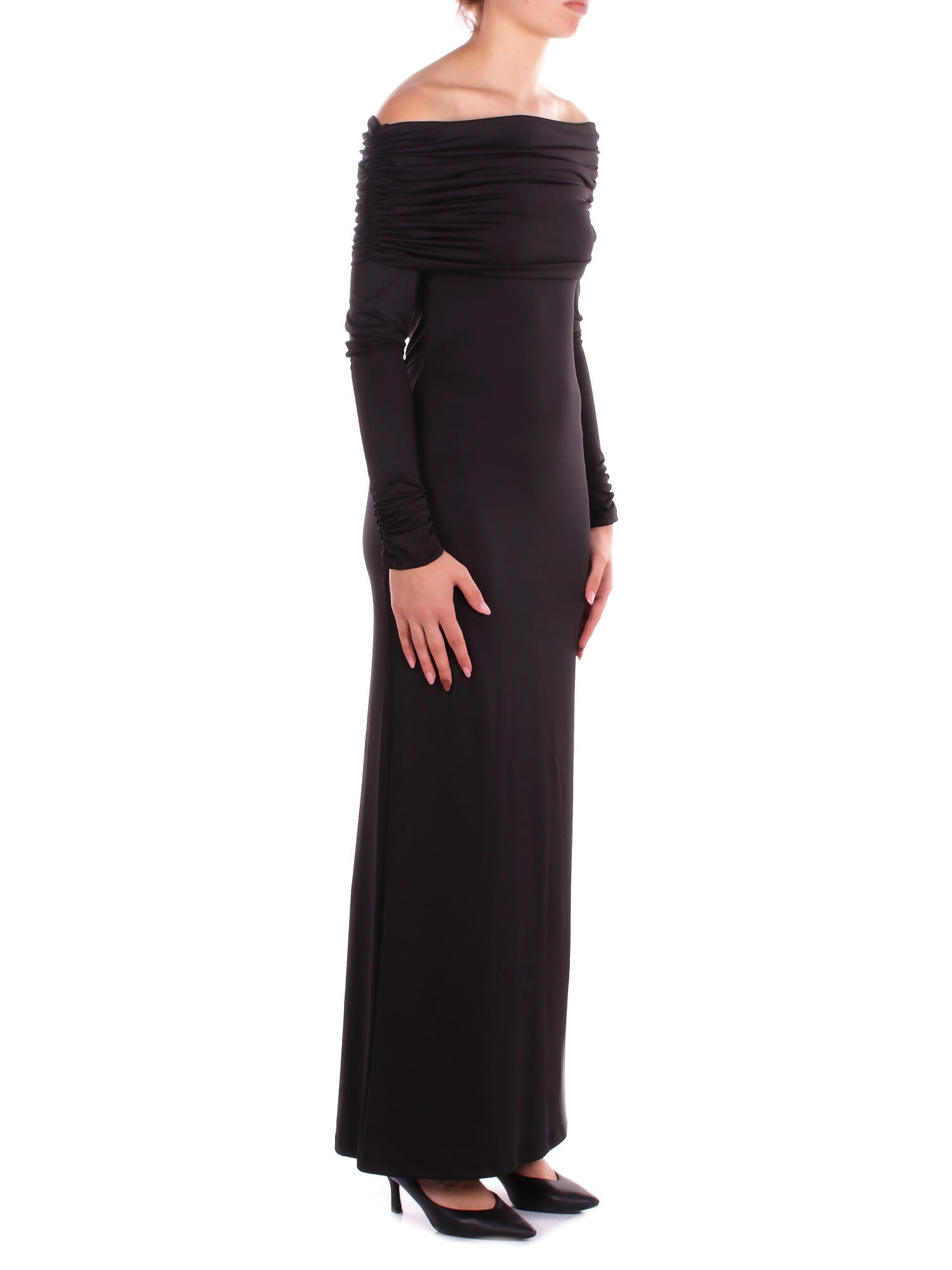 KOSTUMN1Â° Donna Abito KI2527 NERO Abito spalle scoperte Nero