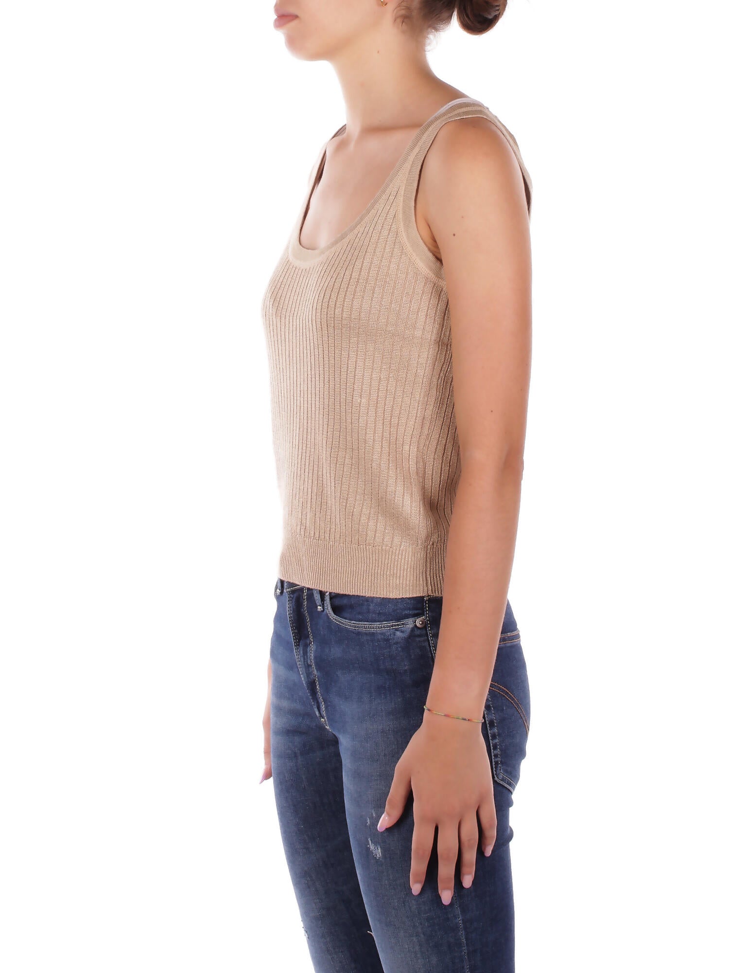 RALPH LAUREN Donna Maglia 200971352 001 Montiva-lansbray-sleeveless-pu Tan